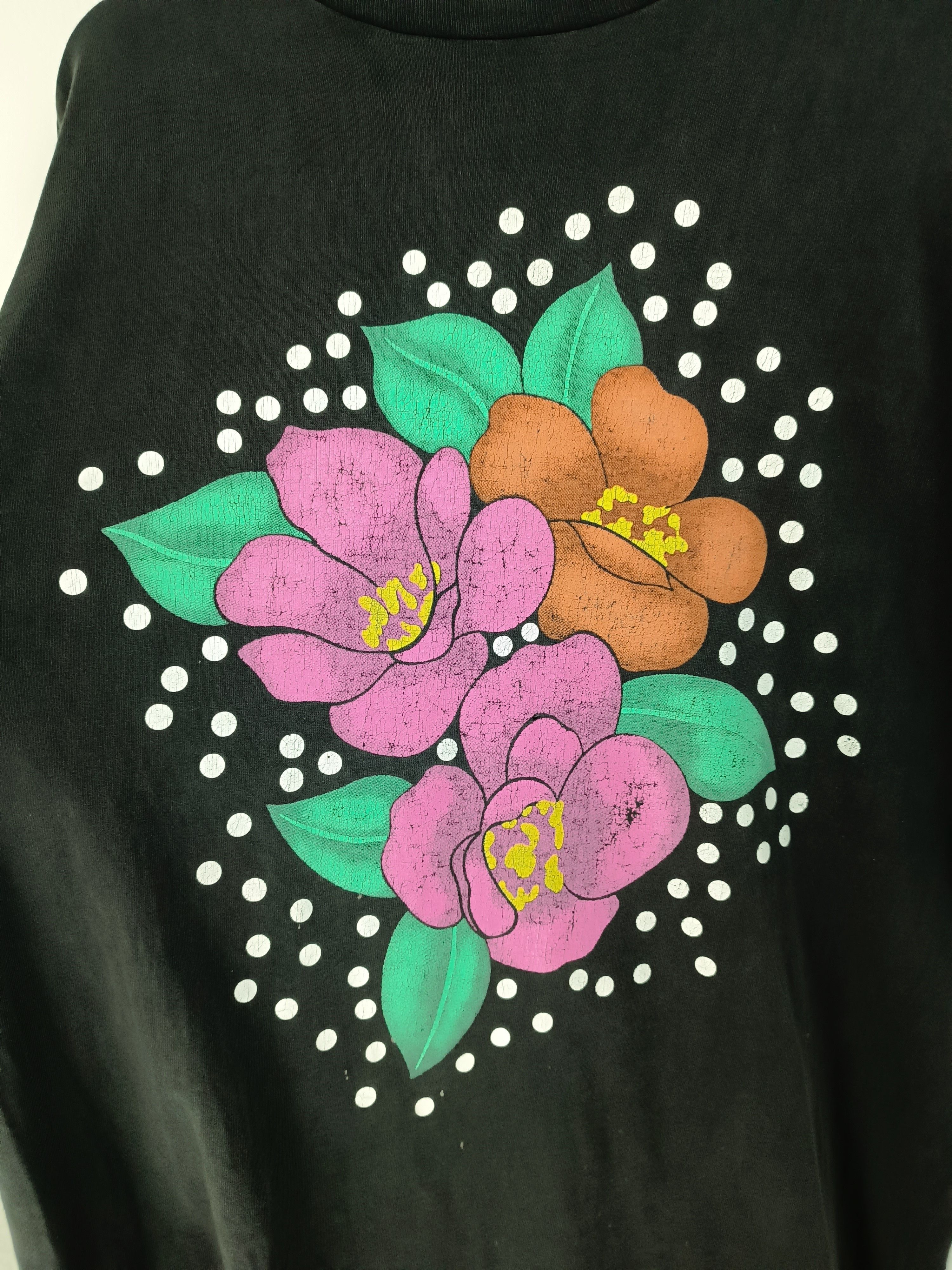 Vintage VINTAGE 90'S JACQUES MORET FLOWER ART Ts gogh picasso warhol Size US L / EU 52-54 / 3 - 11 Thumbnail