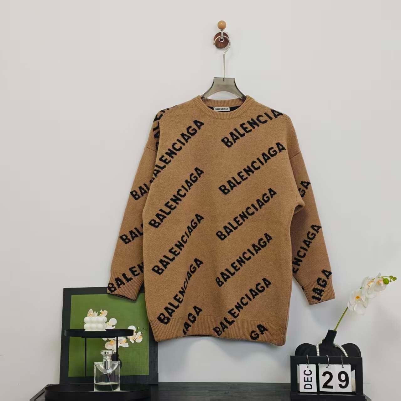 Balenciaga balenciaga logo print wool sweater size s Size US S / EU 44-46 / 1 - 1 Thumbnail