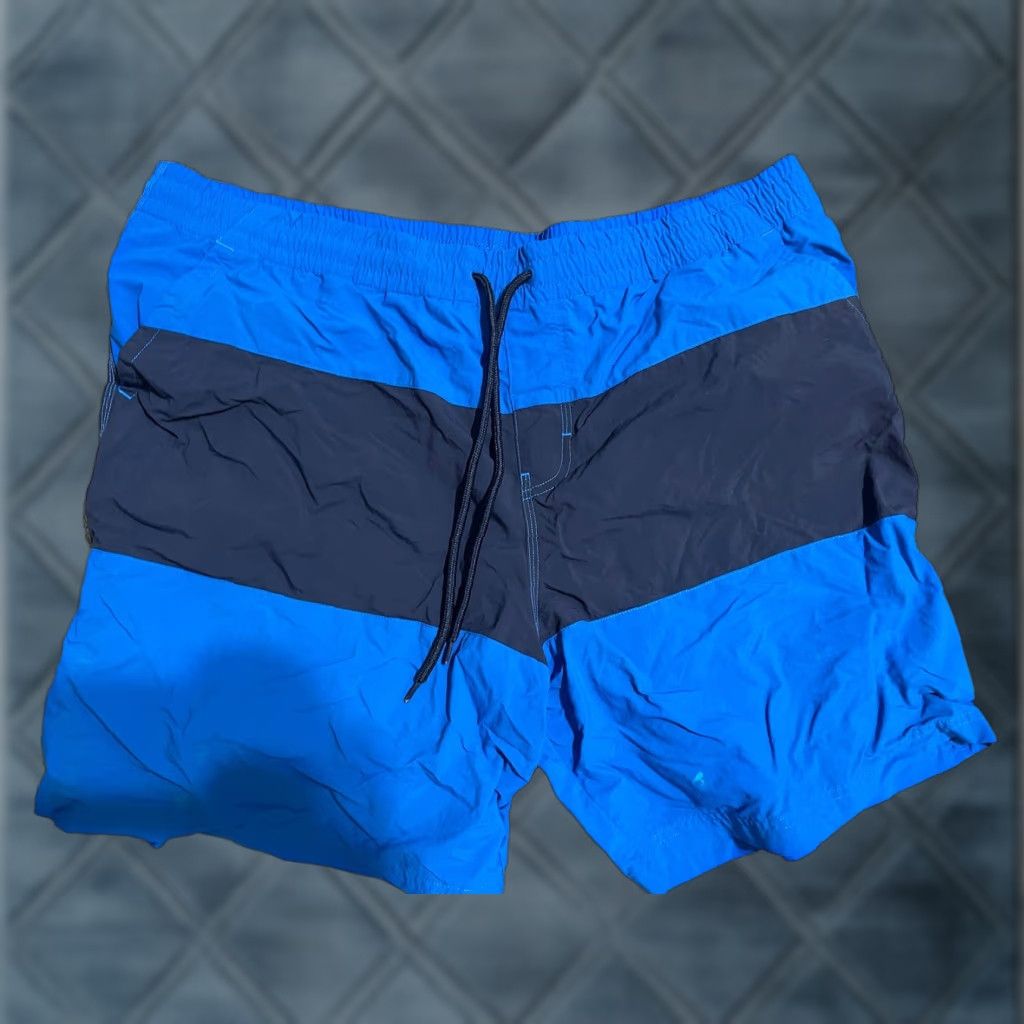 Vintage Columbia Shorts Men 7 Inseam XXL Blue Nylon Omni-Shield 50 UPF Elastic Waist Hiking Size US 39 - 1 Thumbnail