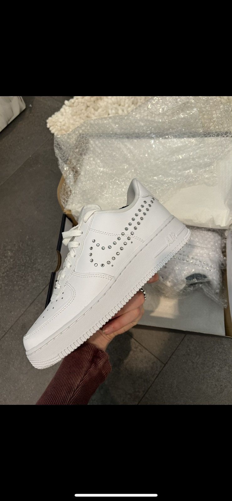 Nike Nike Air Force 1 ‘07 ‘Studded Swoosh’ Chrome Size US 7.5 / IT 37.5 - 3 Thumbnail