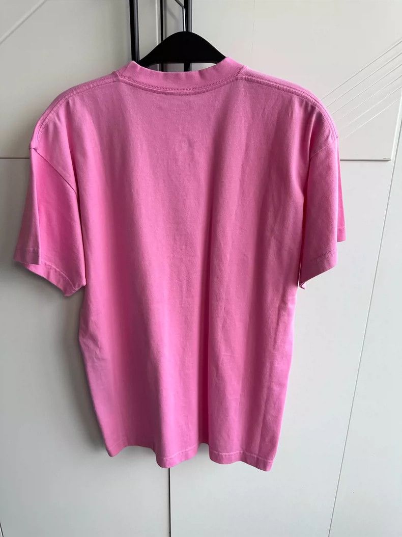 Balenciaga Balenciaga Pink embroidered chest short sleeve 2504-Nextarr Size XS / US 0-2 / IT 36-38 - 6 Thumbnail