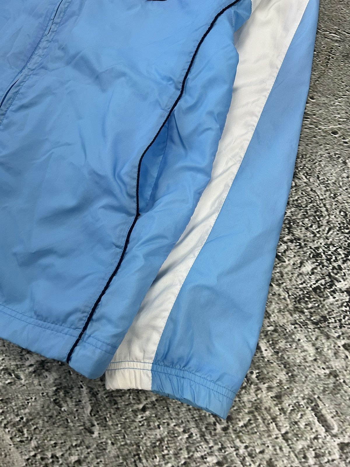 Nike Nike track jacket nylon baby blue white vintage drill Y2K TN Size US M / EU 48-50 / 2 - 6 Thumbnail