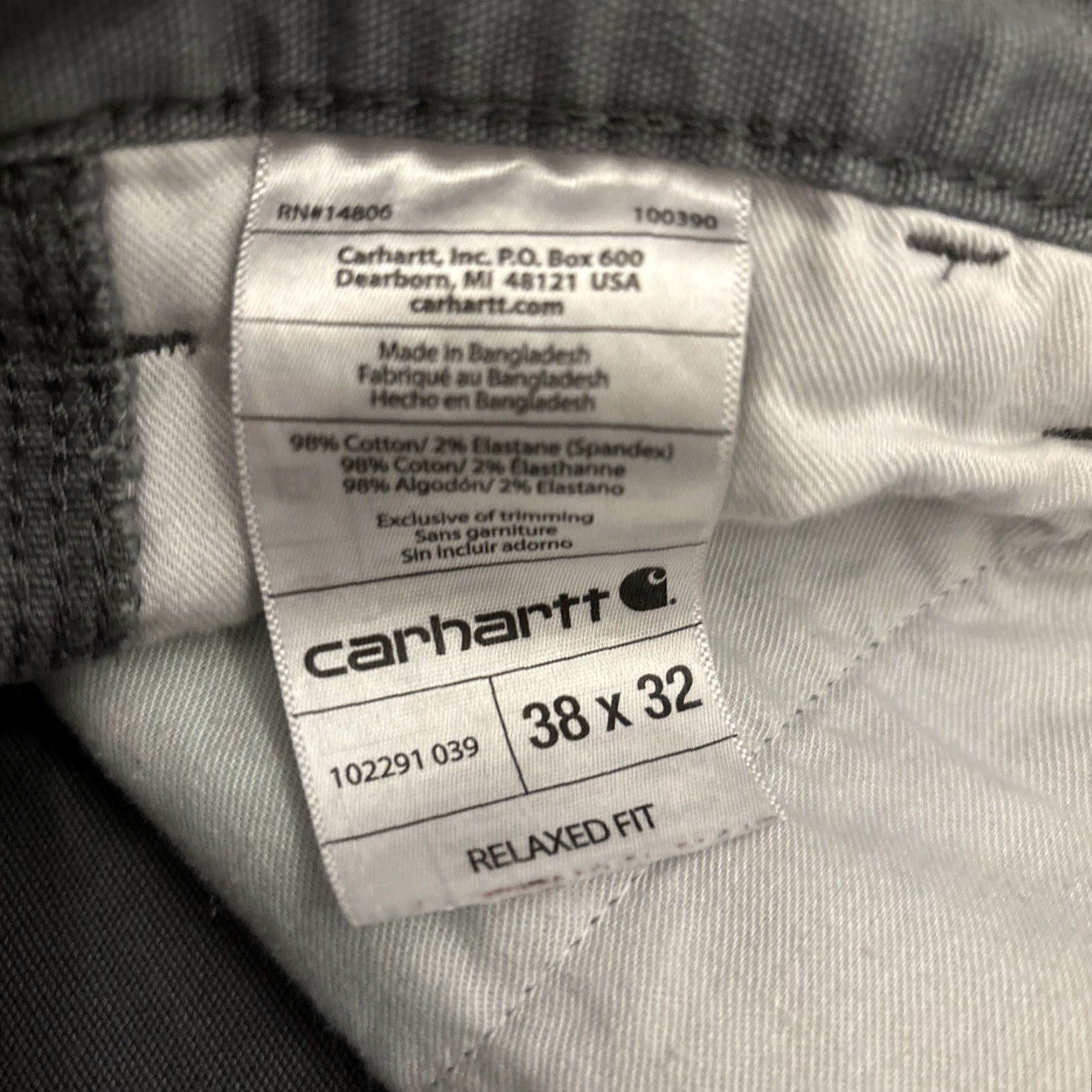 Carhartt Carhartt Canvas Work Pants - Rugged Flex Relaxed Fit - 38x32 - Gray - Men Size US 38 / EU 54 - 6 Thumbnail