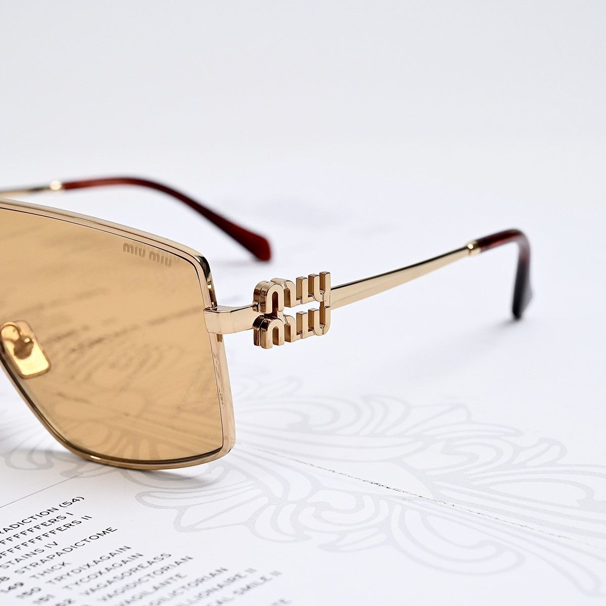 Miu Miu MIU MIU 0MU 51ZS SUNGLASSES Size ONE SIZE - 3 Thumbnail
