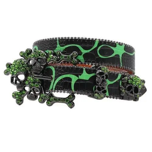 Other Kitazawa x Eri Western Toxic Skull Gothic Rhinestone Belts Size ONE SIZE - 5 Thumbnail