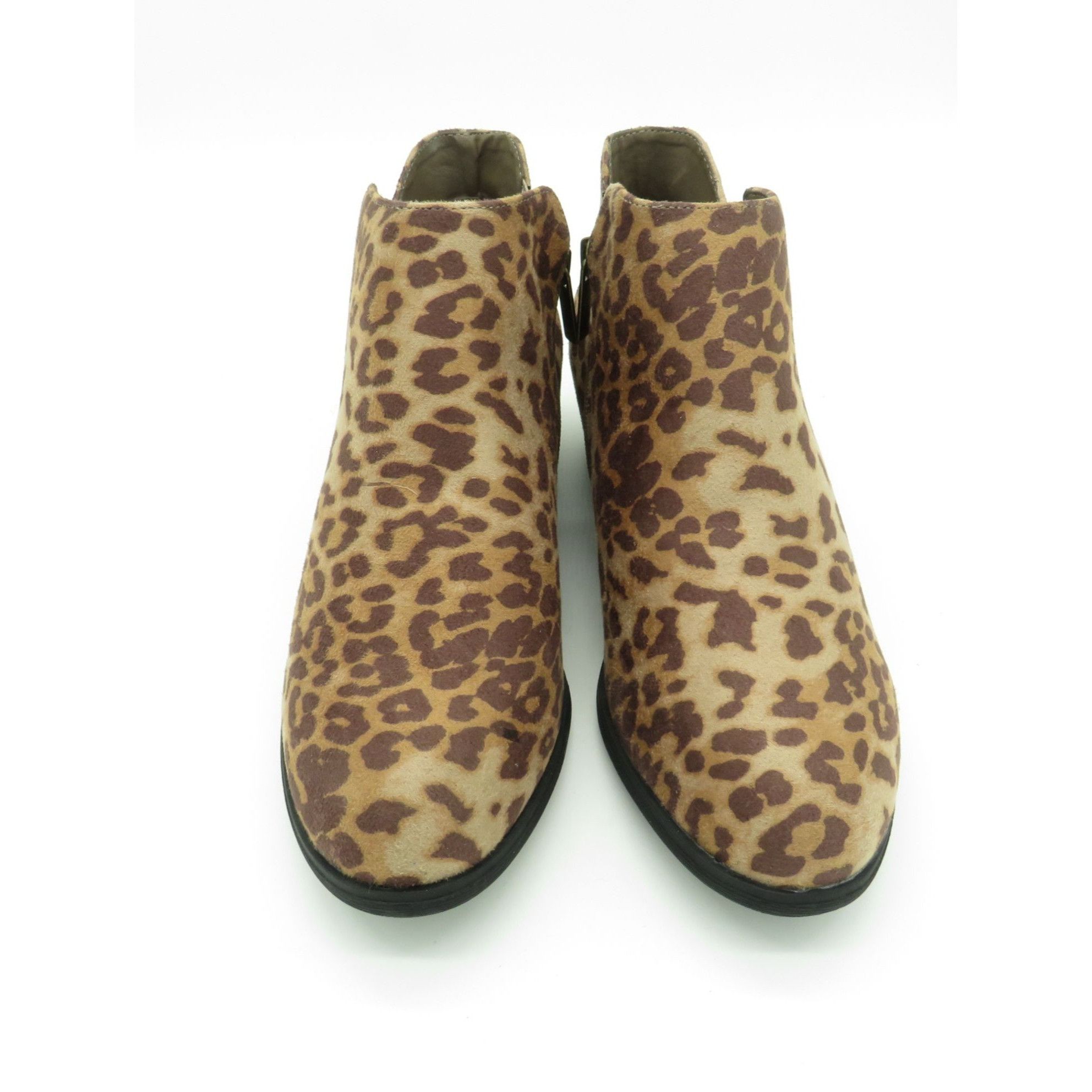 Other Cloud Walker Leopard Print Ankle Boots Size 7 Faux Suede Sid Size US 7 / IT 37 - 2 Thumbnail