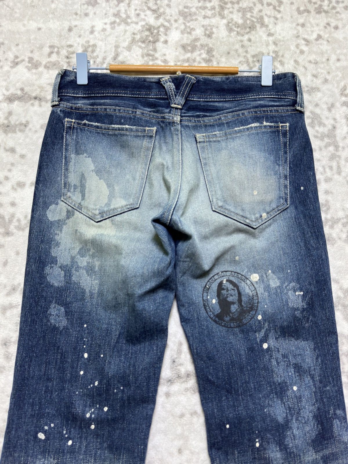 Vanquish Vintage Vanquish Distressed Paint Splatter Flared Low Rise Size US 30 / EU 46 - 9 Thumbnail