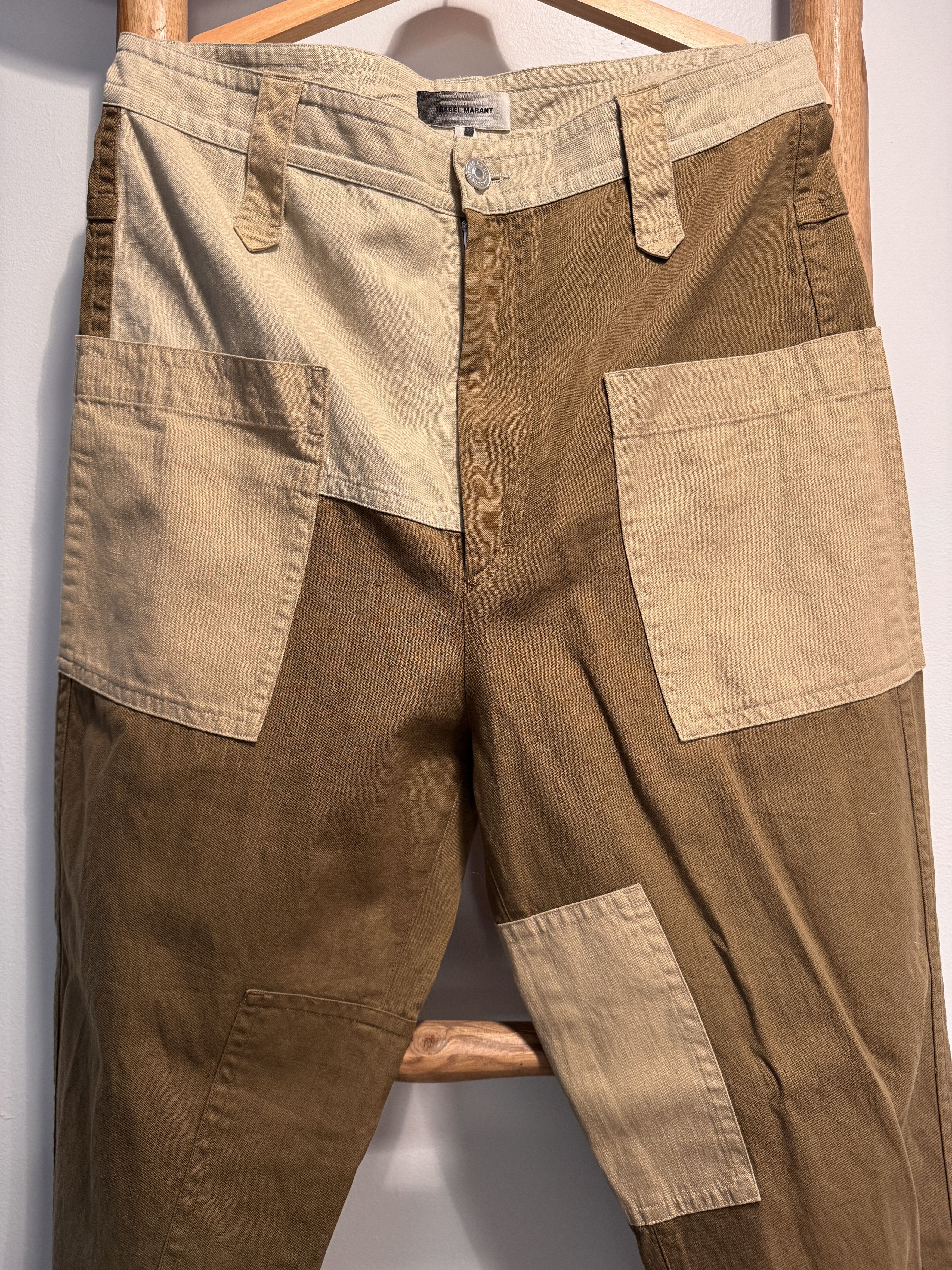 Isabel Marant Isabel Marant Colorblock Straight Leg Pants Size US 34 / EU 50 - 1 Thumbnail