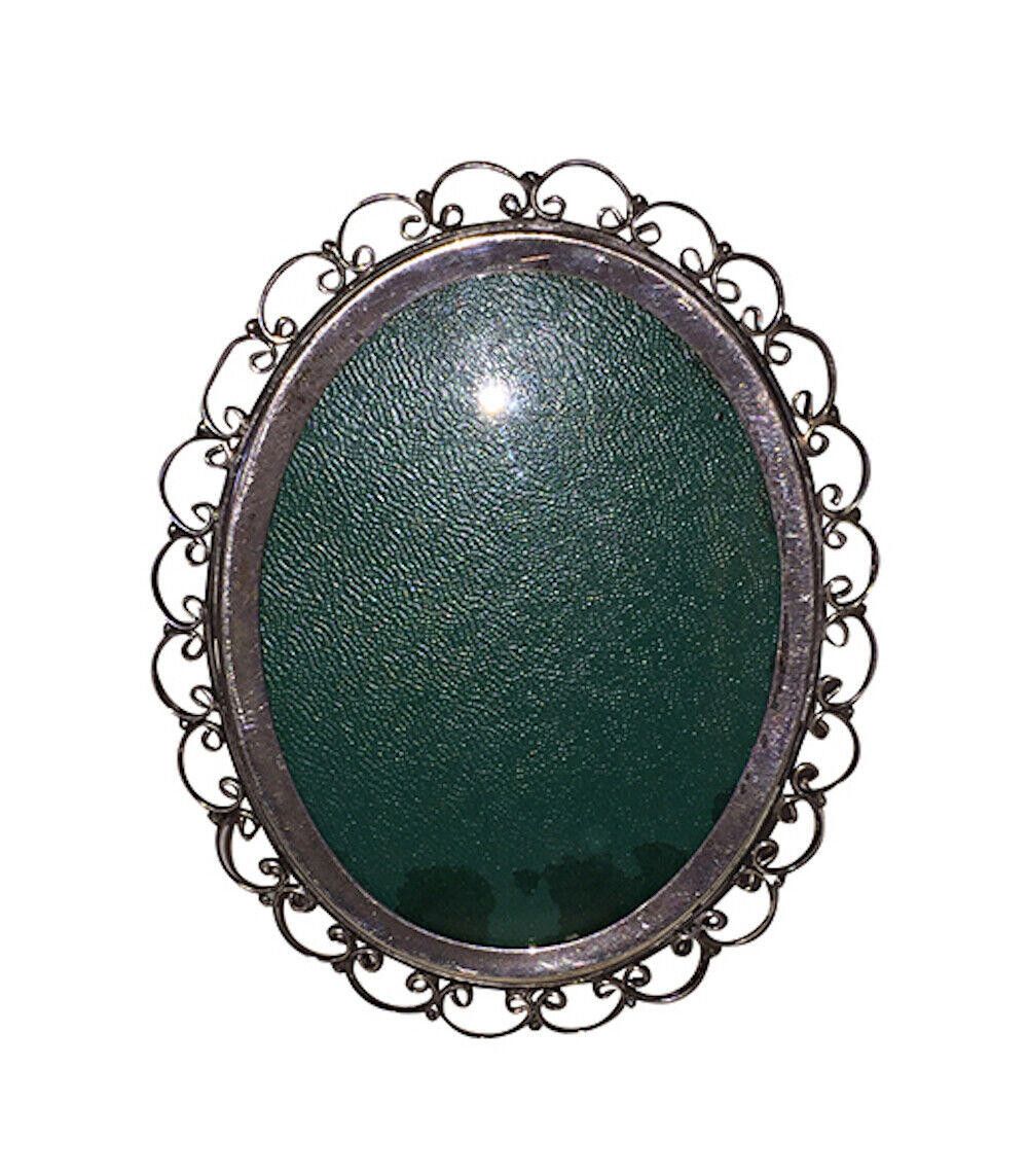 Designer Victorian Sterling Silver Filigree Oval Picture Frame Size ONE SIZE - 1 Thumbnail