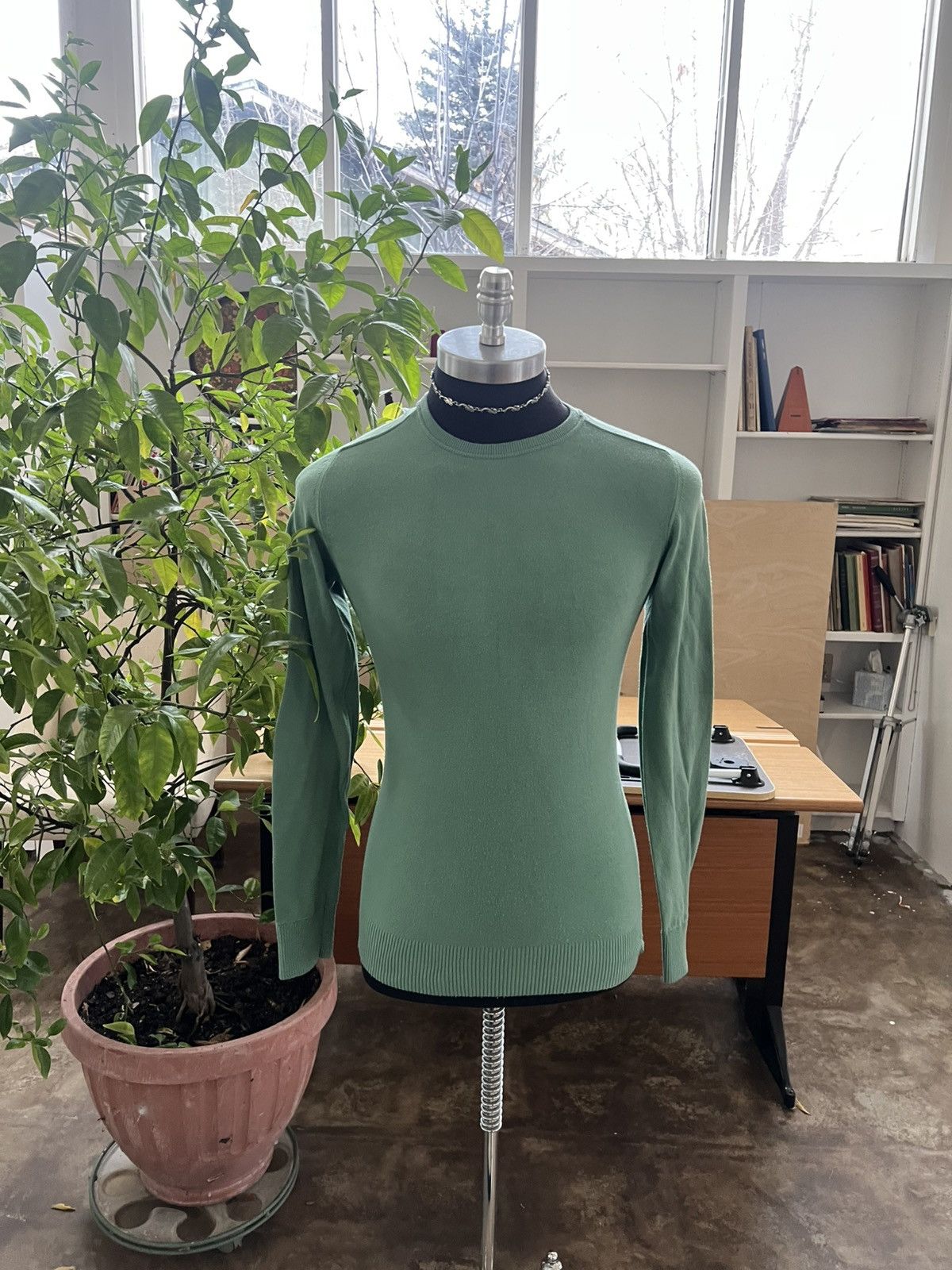 Diesel diesel made in italy wool sweater green Size US L / EU 52-54 / 3 - 1 Thumbnail