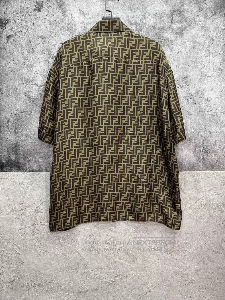 Fendi Fendi size 40 Double F Logo Print Casual Shirt Size US XXS / EU 40 - 2 Thumbnail