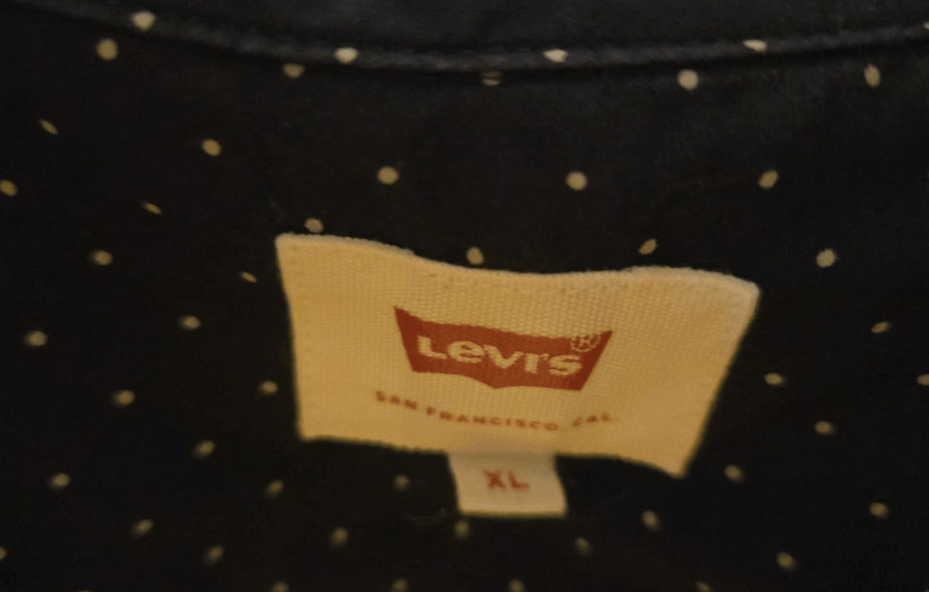 Levi's Levi's Dark Blue and Polka Dot Button Up in XL Size US XL / EU 56 / 4 - 2 Thumbnail