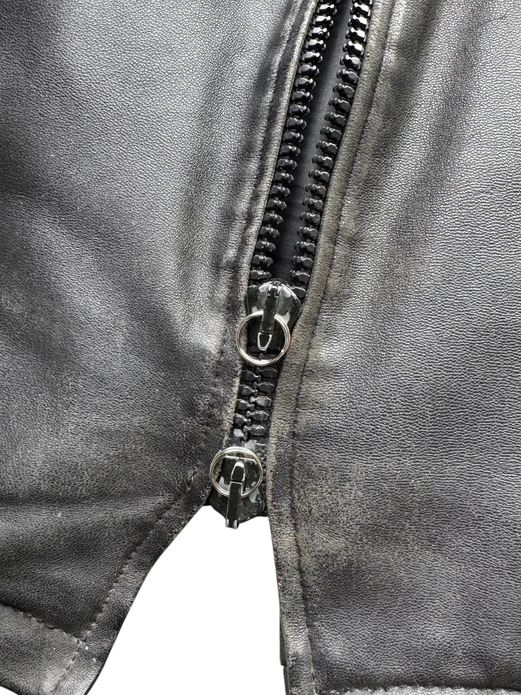 Vintage Y2K Leather Thrashed Jacket(V39) Size US M / EU 48-50 / 2 - 7 Thumbnail