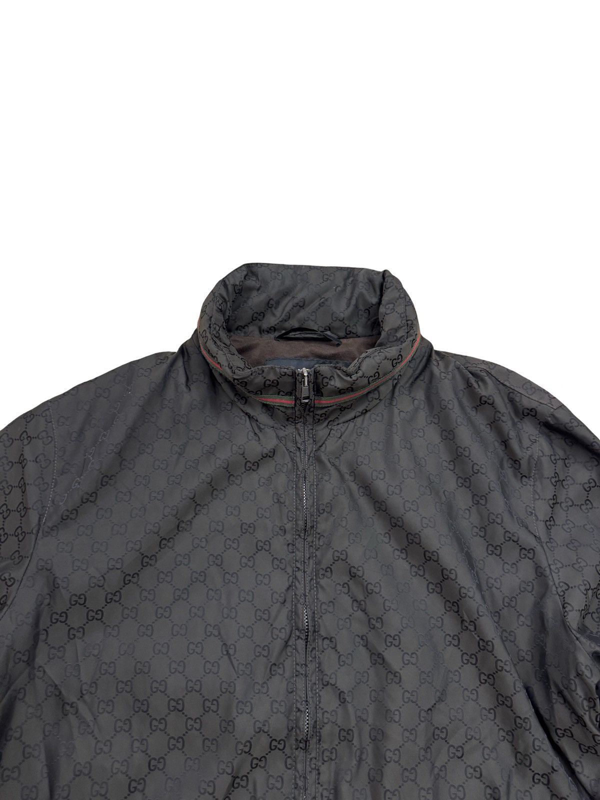 Gucci 🔥Vintage Gucci Web Accent Monogram Bomber Jacket/Windrunner Size US S / EU 44-46 / 1 - 5 Thumbnail