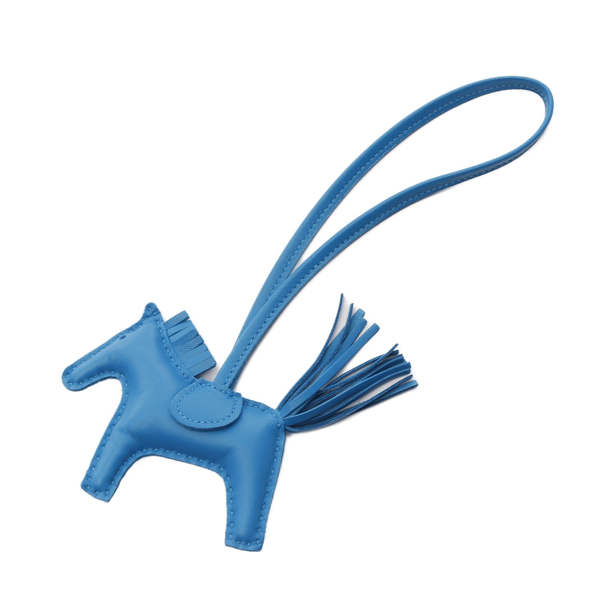 Hermes Hermes Rodeo Pm Blue Zanzibar Bag Charm Aagneau U Stamp Size ONE SIZE - 1 Thumbnail