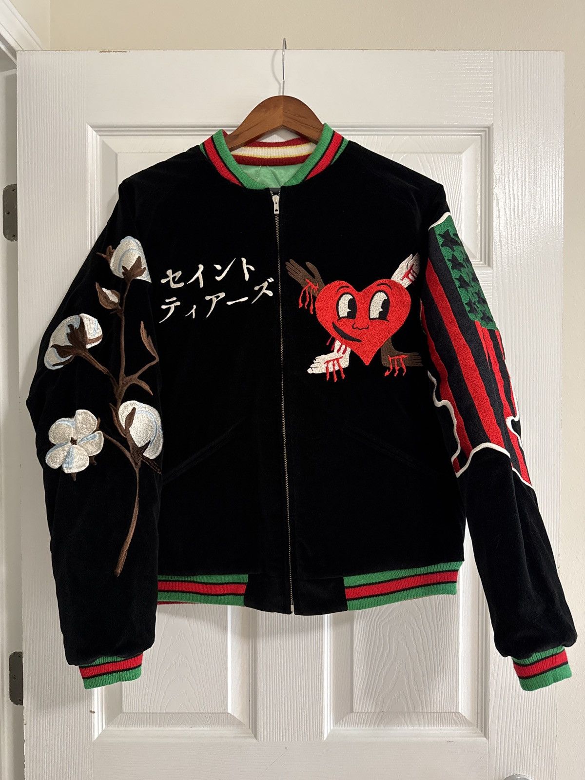 DENIM TEARS × Saint Michael Denim Tears x Saint Micheal Reversible Yokosuka Jacket Size US S / EU 44-46 / 1 - 1 Thumbnail