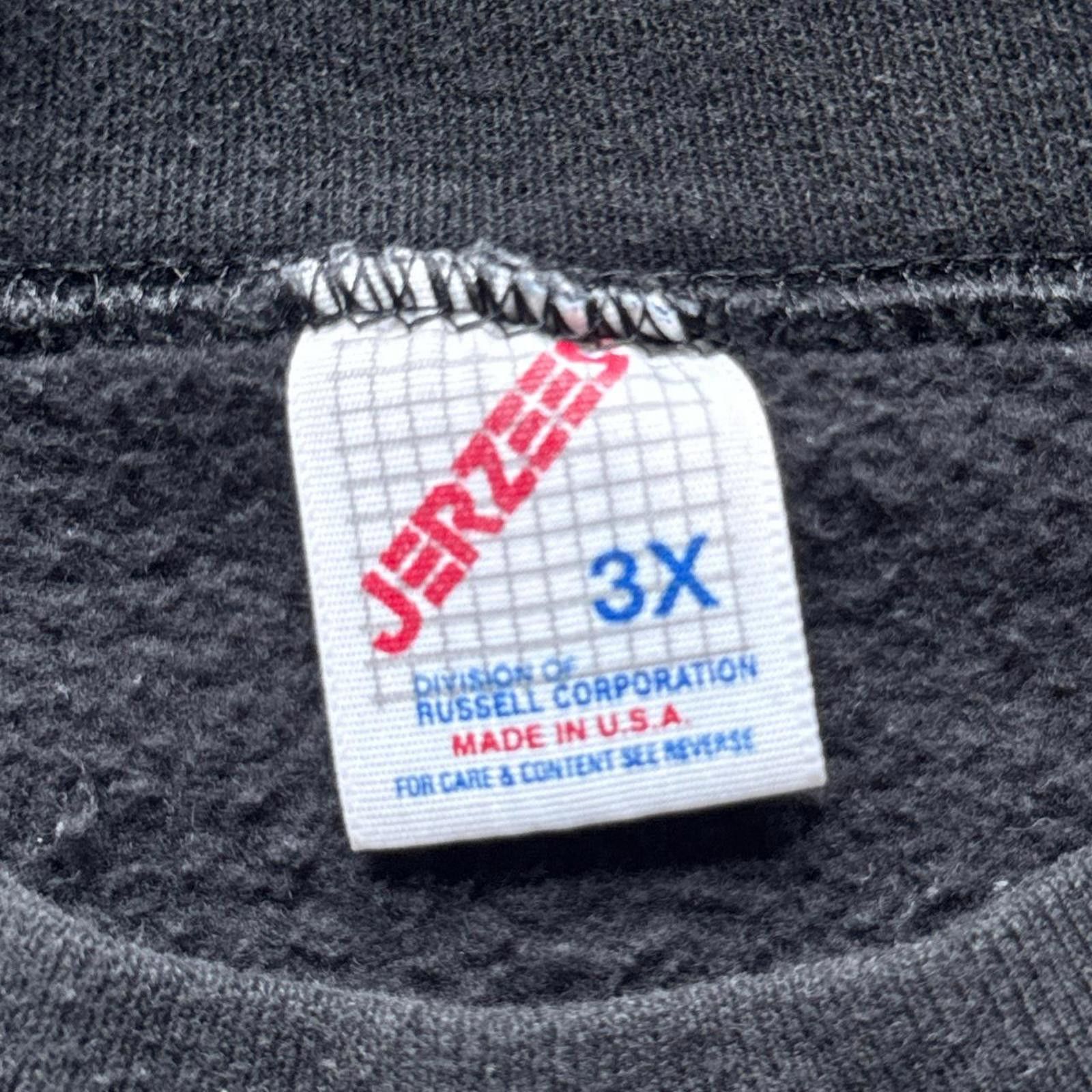 Jerzees Trenton “Go Bulldogs” 80’s Jerzees Black Faded Crewneck Size US XXL / EU 58 / 5 - 2 Thumbnail