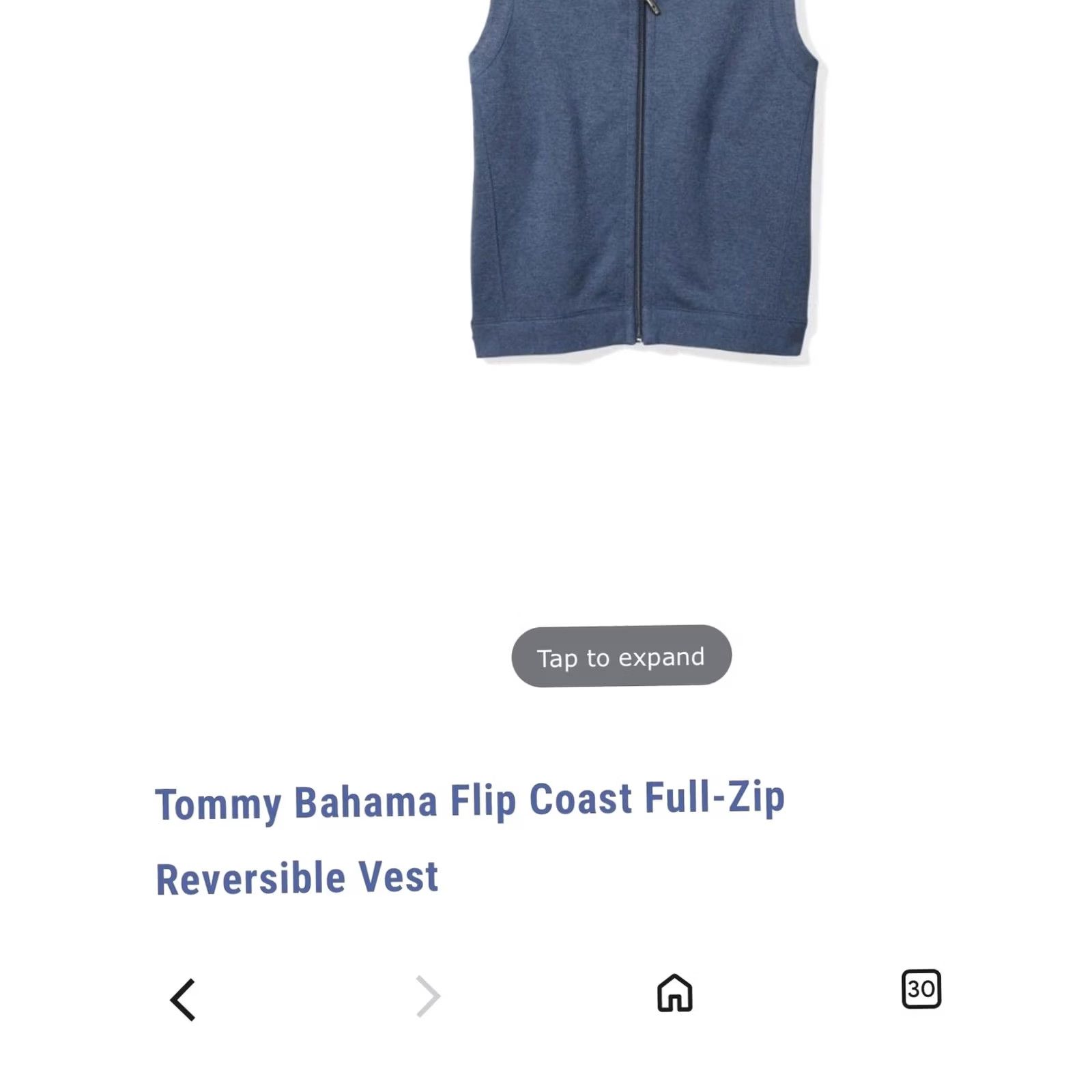 Tommy Bahama Tommy Bahama Vest Mens L Gray Flip Coast Reversible Full Zip Casual Layering Size US L / EU 52-54 / 3 - 2 Thumbnail
