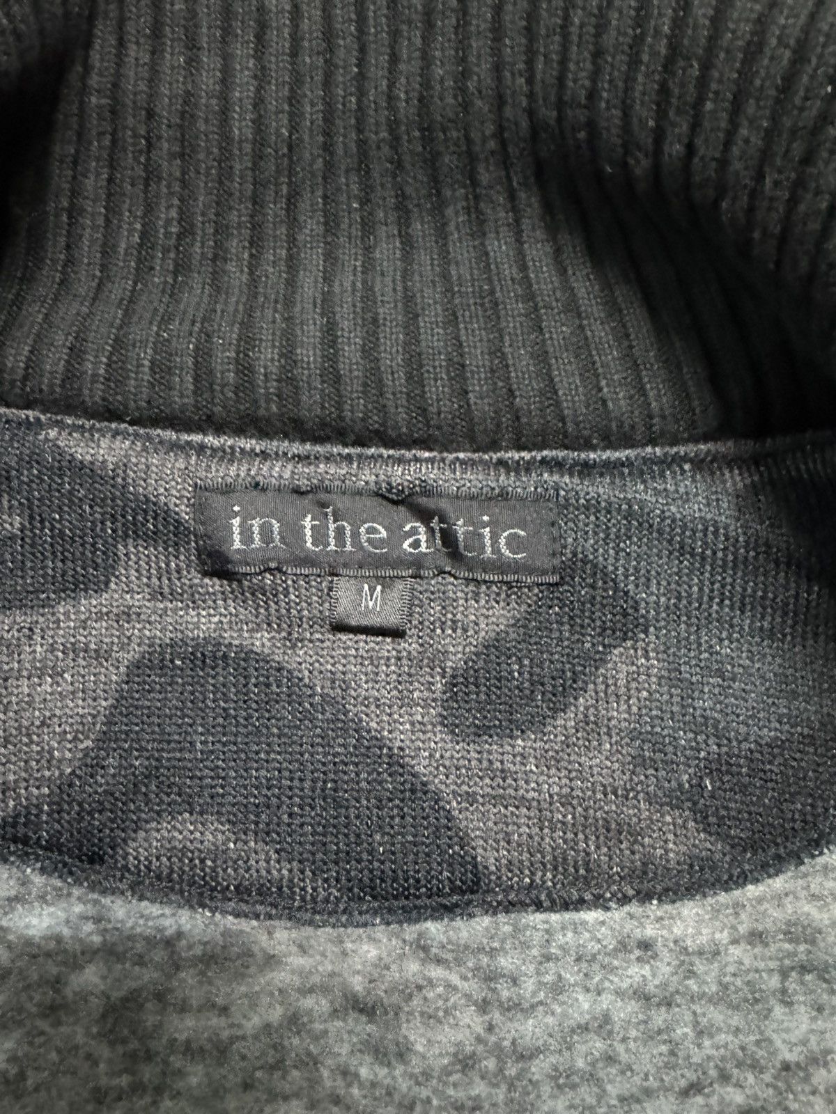 In The Attic INTHEATTIC HOMME SWEATER BONO STYLE CAMOUFLAGE ZIPPER Size US S / EU 44-46 / 1 - 7 Thumbnail