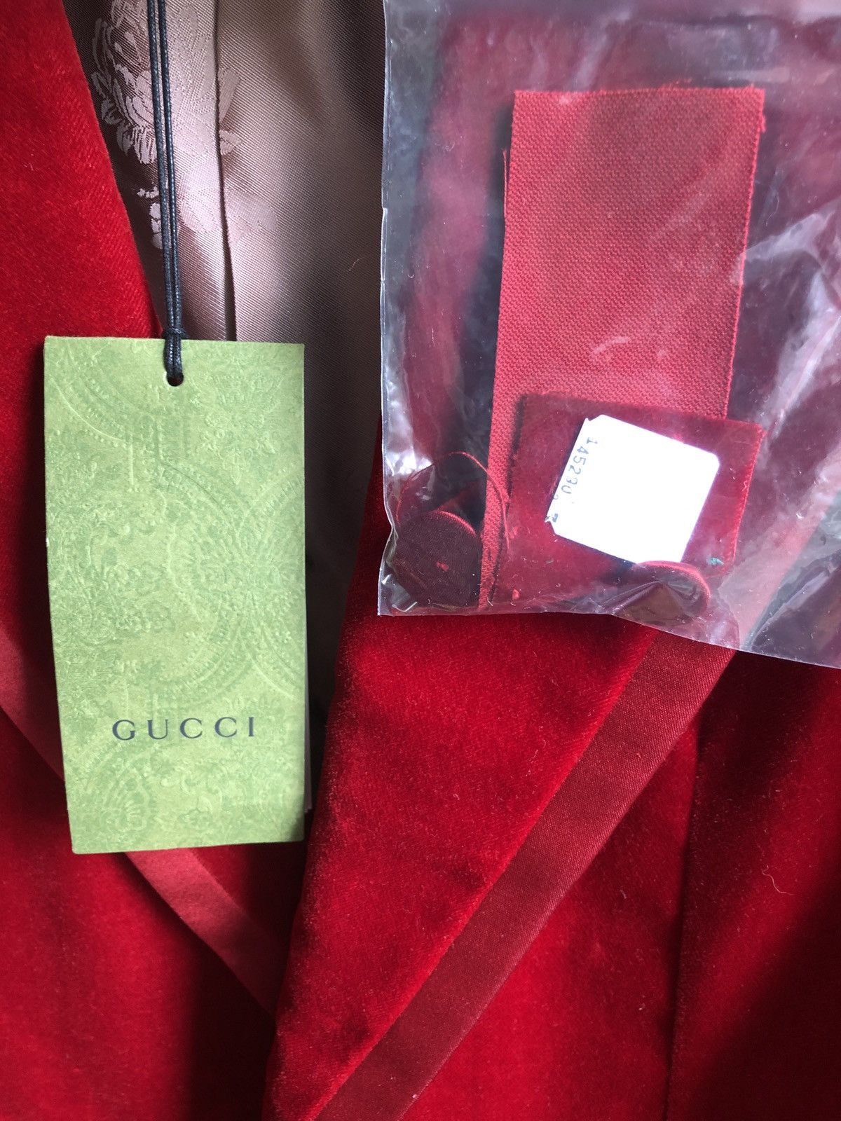 Gucci Gucci Red Velvet Blazer Size 38R - 13 Thumbnail
