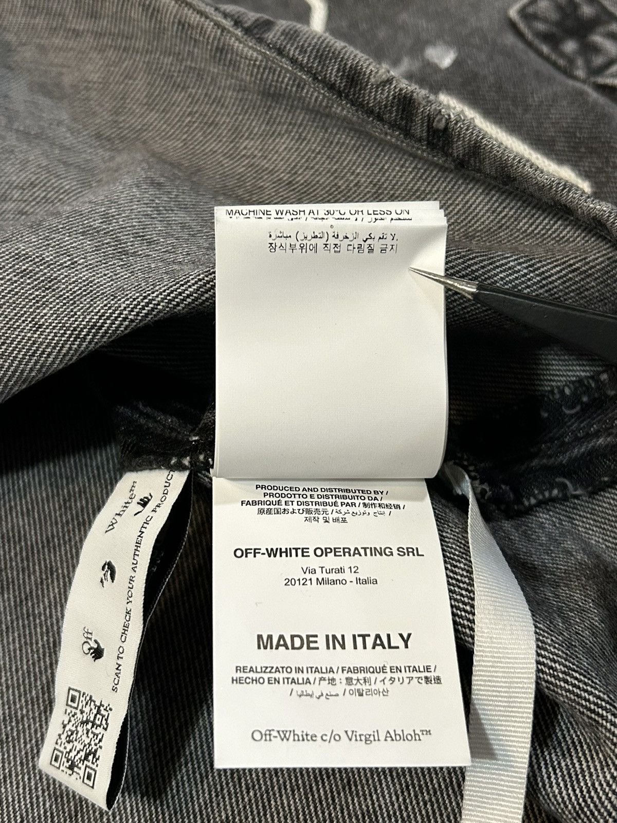 Off-White Chainstitch Denim Overshirt SZ L Size US L / EU 52-54 / 3 - 15 Thumbnail