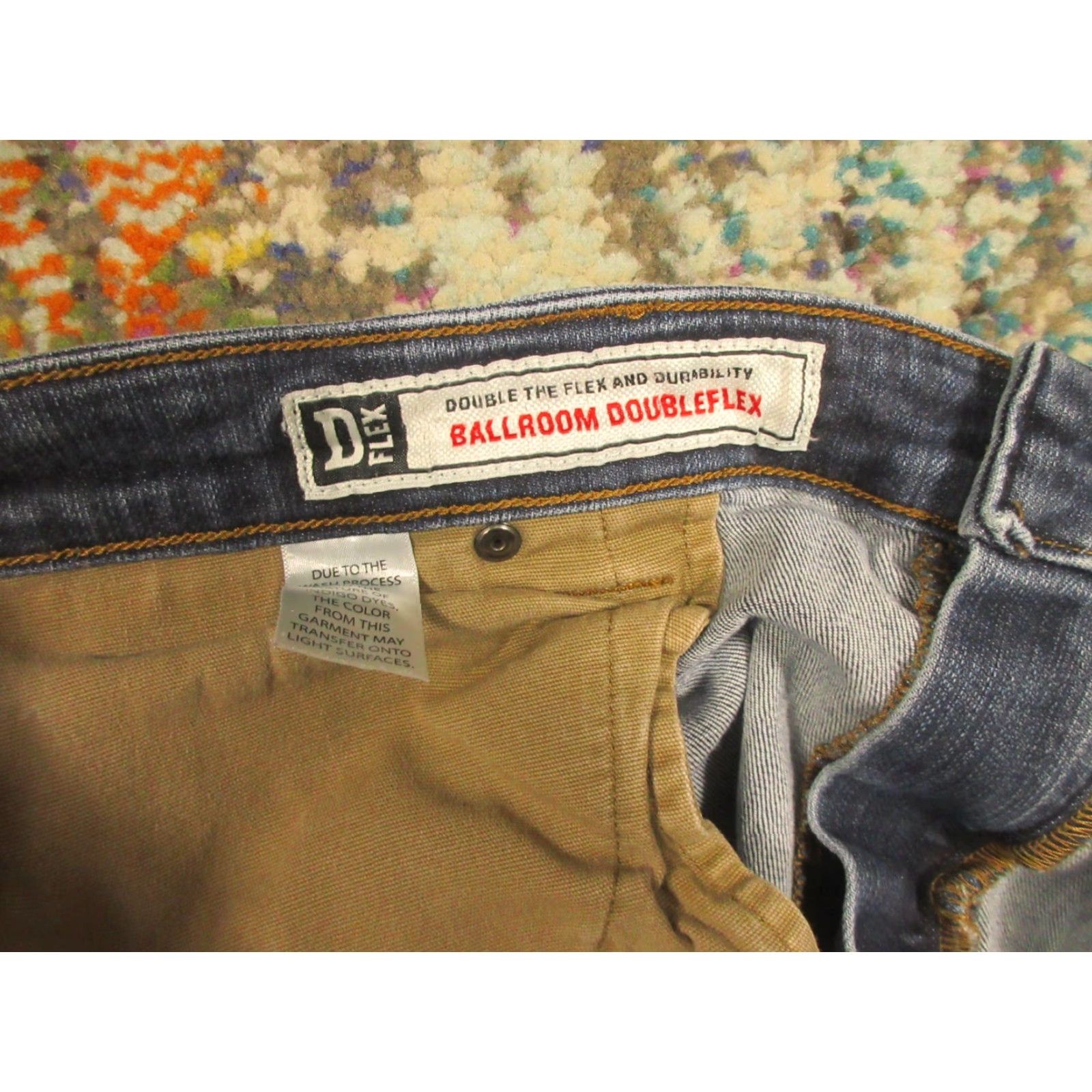Doublet Duluth Ballroom Double Flex Jeans Carpenter Jeans Mens 42x32 Stretch Denim Blue 5-Pocket Relaxed Regular Size US 42 / EU 58 - 4 Thumbnail