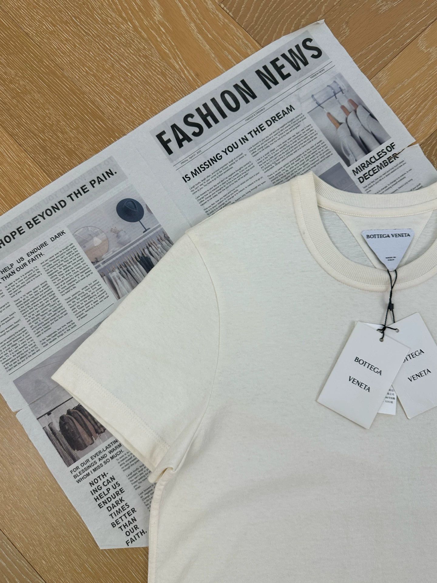 Bottega Veneta BV women's white crewneck short sleeve tee size S Size S / US 4 / IT 40 - 6 Thumbnail