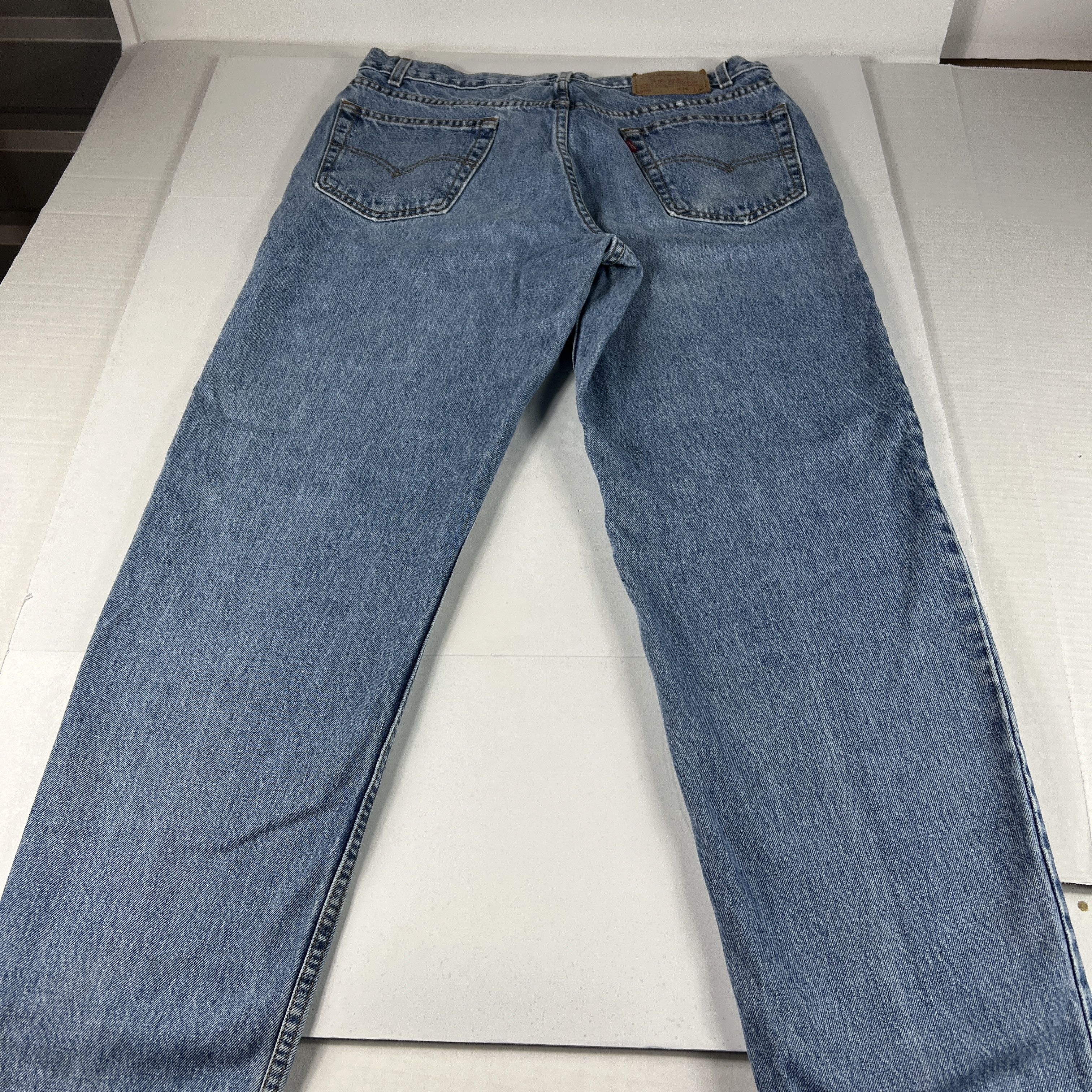 Levi's × Vintage Y2K Levi's Jeans 550 Relaxed Blue Faded Cotton Denim Size US 36 / EU 52 - 11 Thumbnail