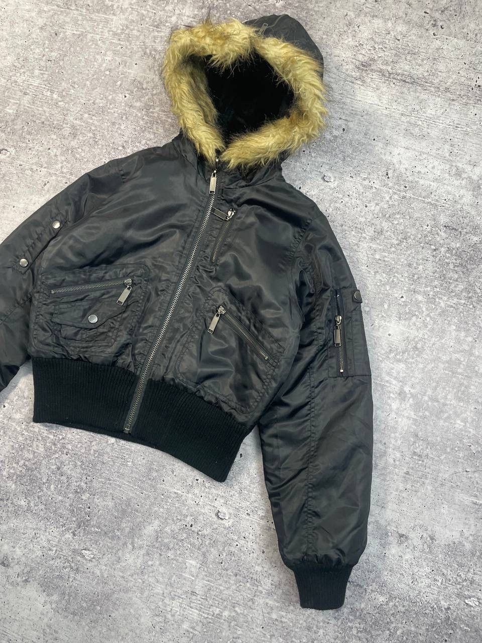 Hysteric Glamour Vintage IfSixWasNine Alaska Faux Fur Style Bomber Jacket Y2K Size L / US 10 / IT 46 - 3 Thumbnail