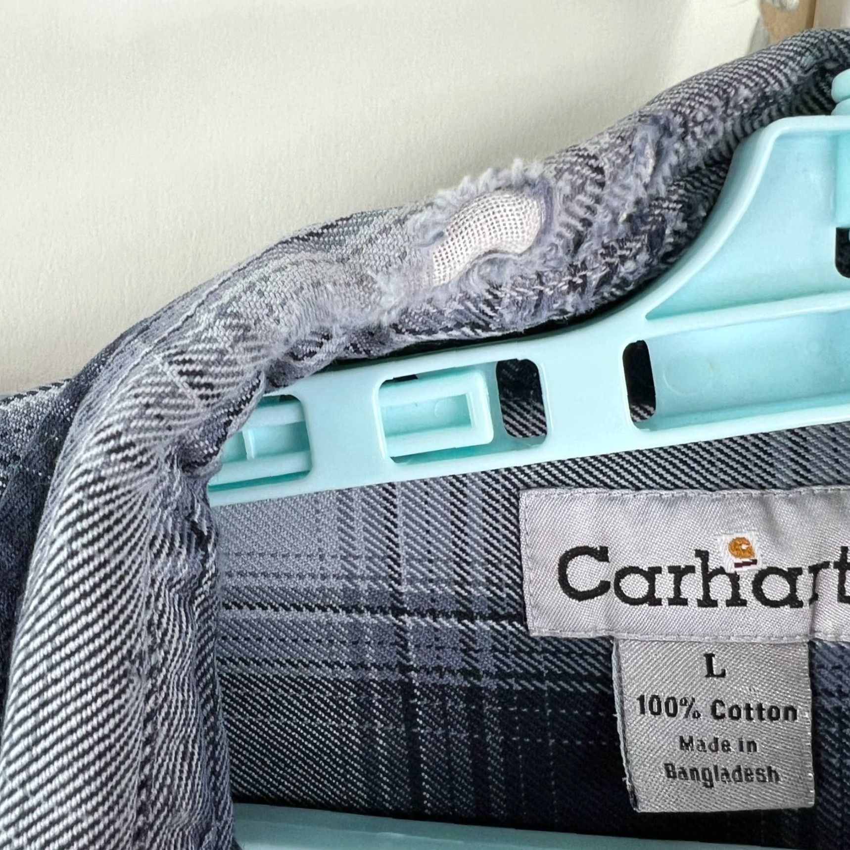 Carhartt VINTAGE Carhartt Plaid Long Sleeve Button-Up Shirt Mens Size L Blue Distressed 90s Outdoor Size US L / EU 52-54 / 3 - 4 Thumbnail