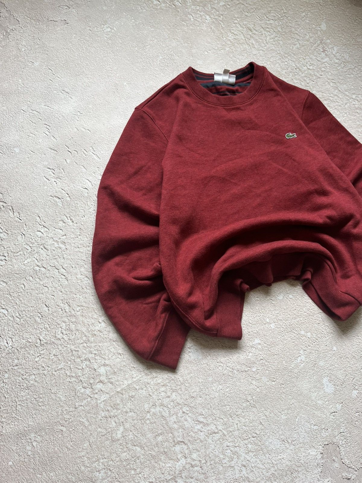 Lacoste Lacoste Burgundy Crewneck Sweatshirt Y2K Size US M / EU 48-50 / 2 - 3 Thumbnail