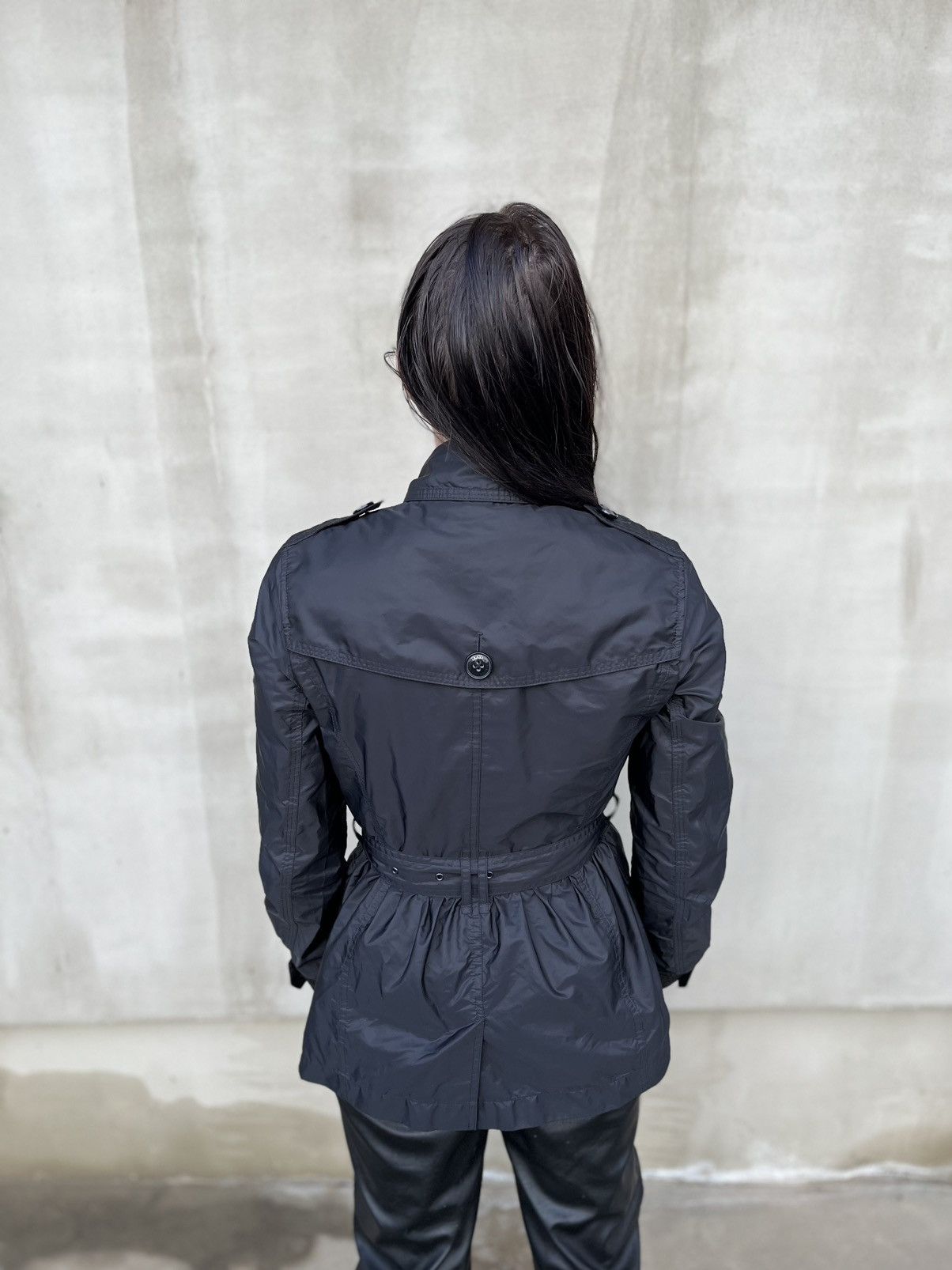 Burberry × Burberry Prorsum Burberry Brit Women Jacket Light Windbreaker Nylon Black Size S / US 4 / IT 40 - 2 Thumbnail