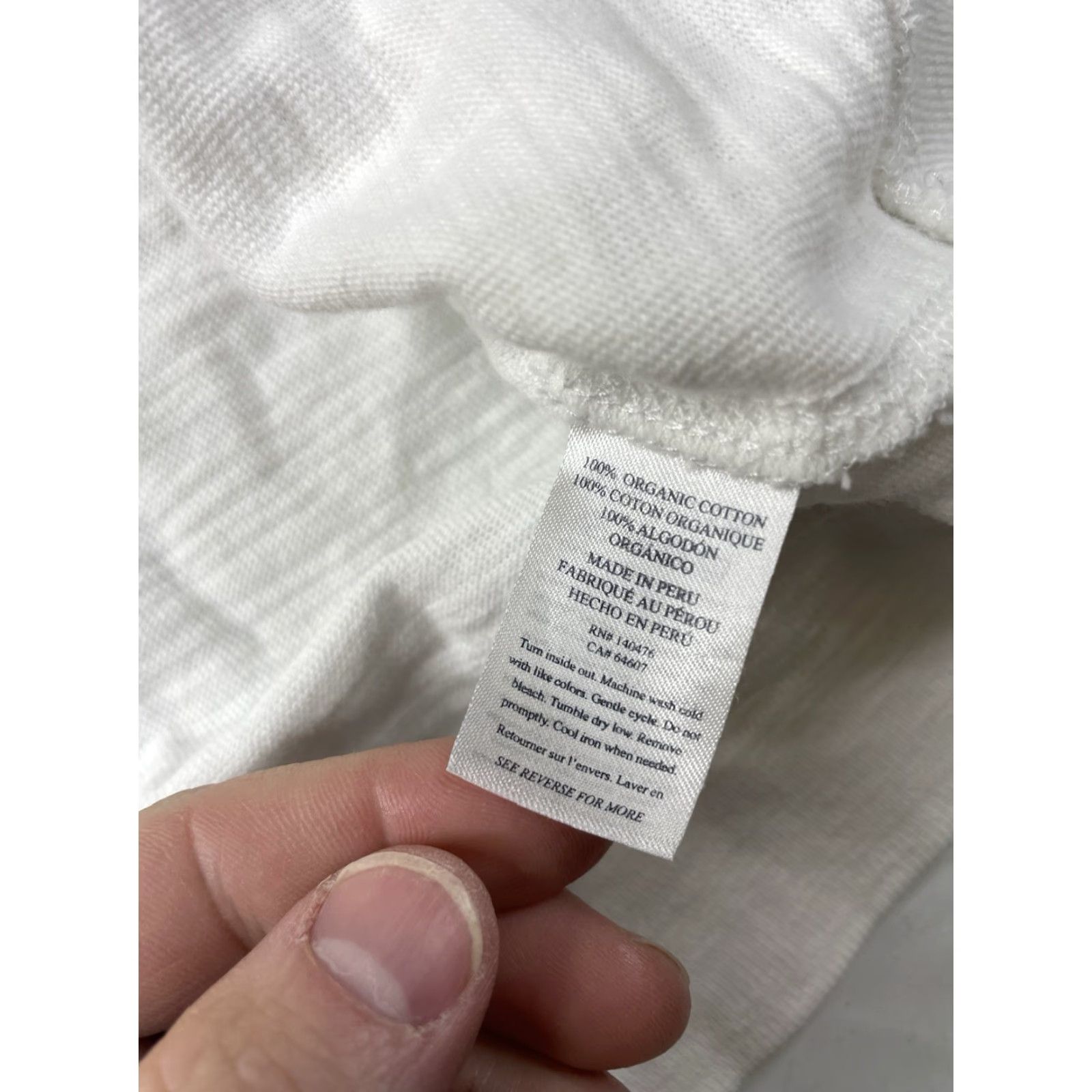 Faherty Faherty Hooded Pullover Mens M White Slub Sunwashed Knit Hoodie All Seasons Casual Lightweight Size US M / EU 48-50 / 2 - 3 Thumbnail