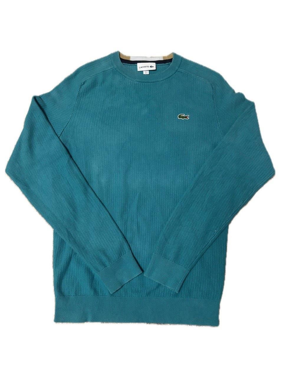 Lacoste Lacoste Knit Crewneck Sweater – Teal Blue Size: FR-3, US-S Size US S / EU 44-46 / 1 - 16 Thumbnail