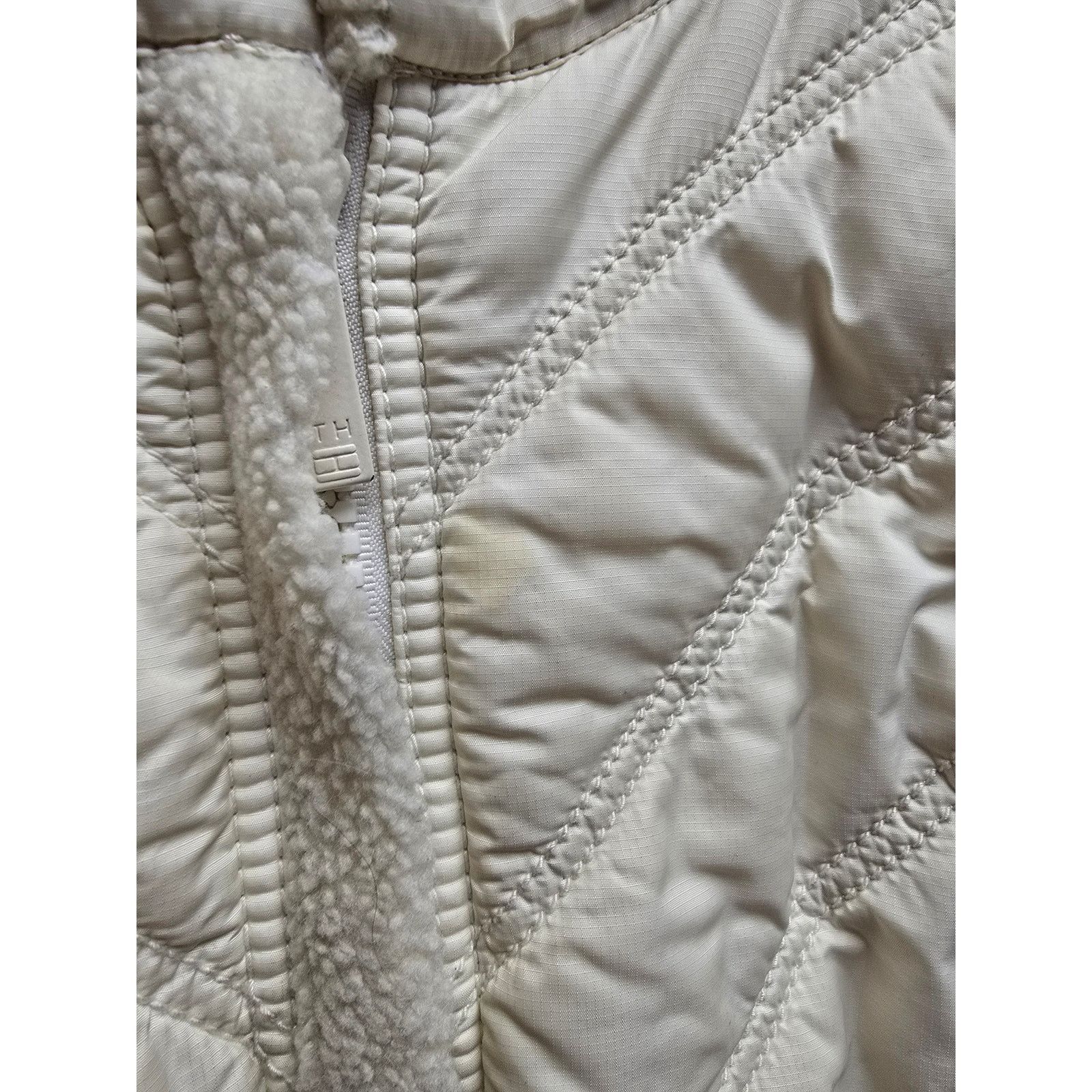 Tommy Hilfiger Womens Tommy Hilfiger White Quilted Jacket XL Ivory Coat Size XL / US 12-14 / IT 48-50 - 8 Thumbnail