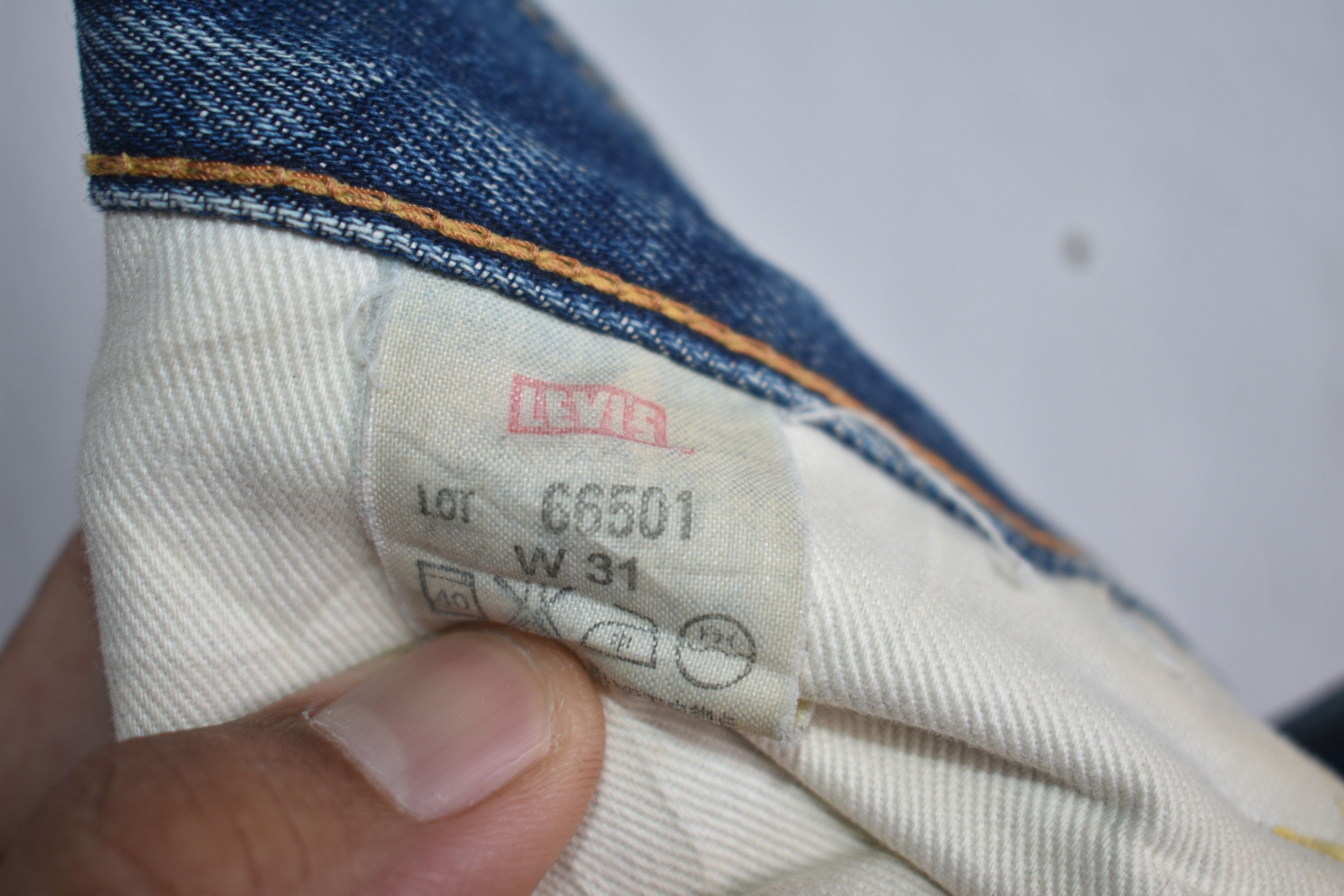 Levi's × Vintage Rare 🔥 90'S Levis 501 Big E Selvedge W30 Size US 30 / EU 46 - 10 Thumbnail