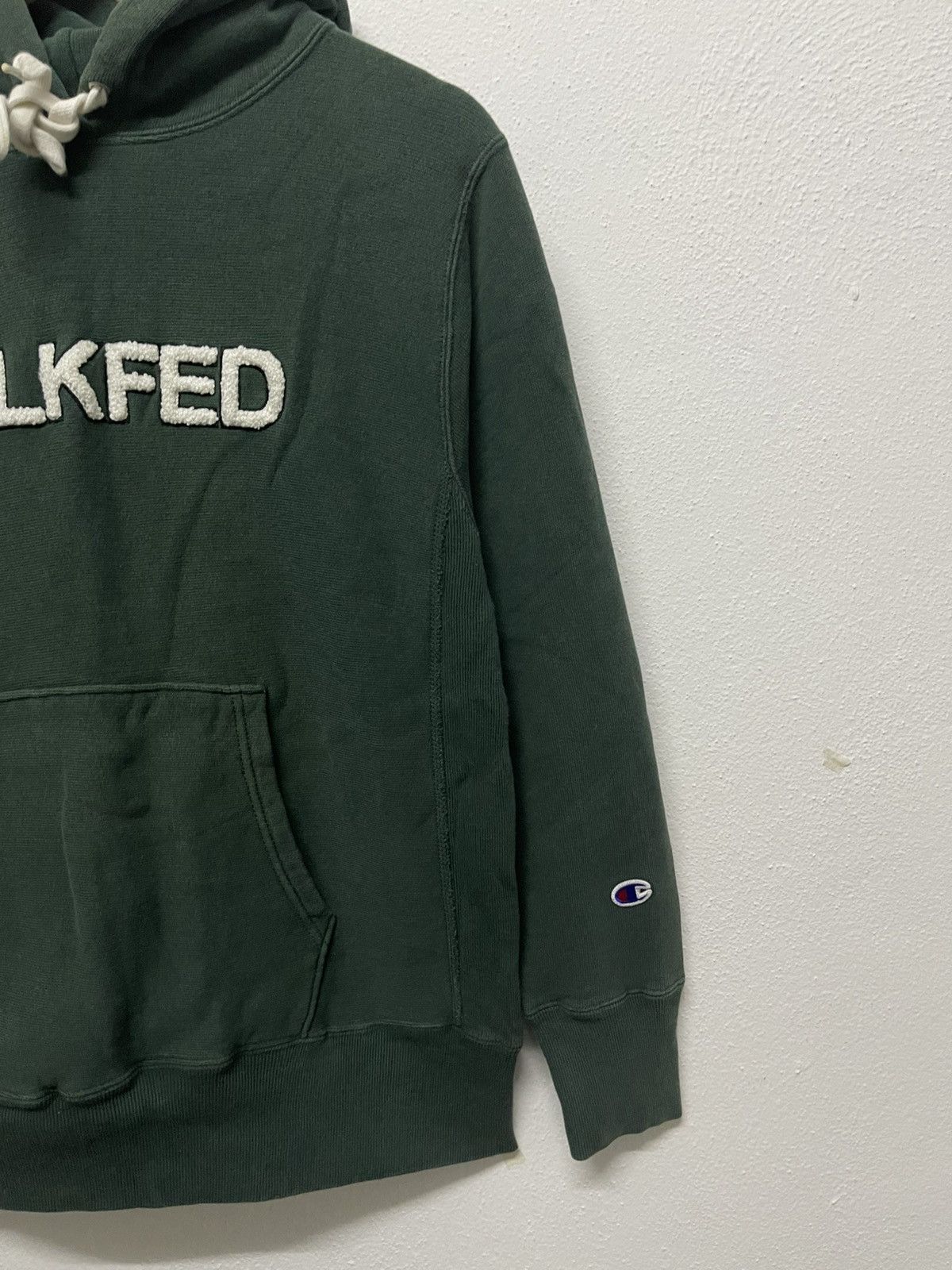 Champion × Vintage VINTAGE CHAMPION X MILKFED BOX LOGO HOODIE GREEN COLOUR Size US S / EU 44-46 / 1 - 3 Thumbnail