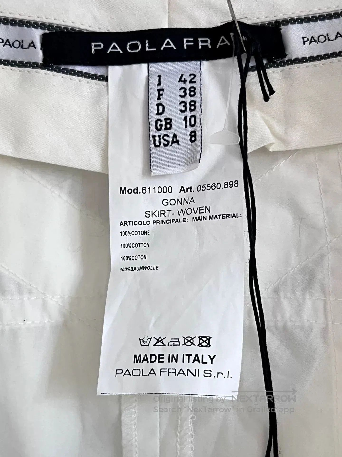 Other PAOLAFRANI White Y2K Pleated Mini Skirt. Size 41" - 7 Thumbnail