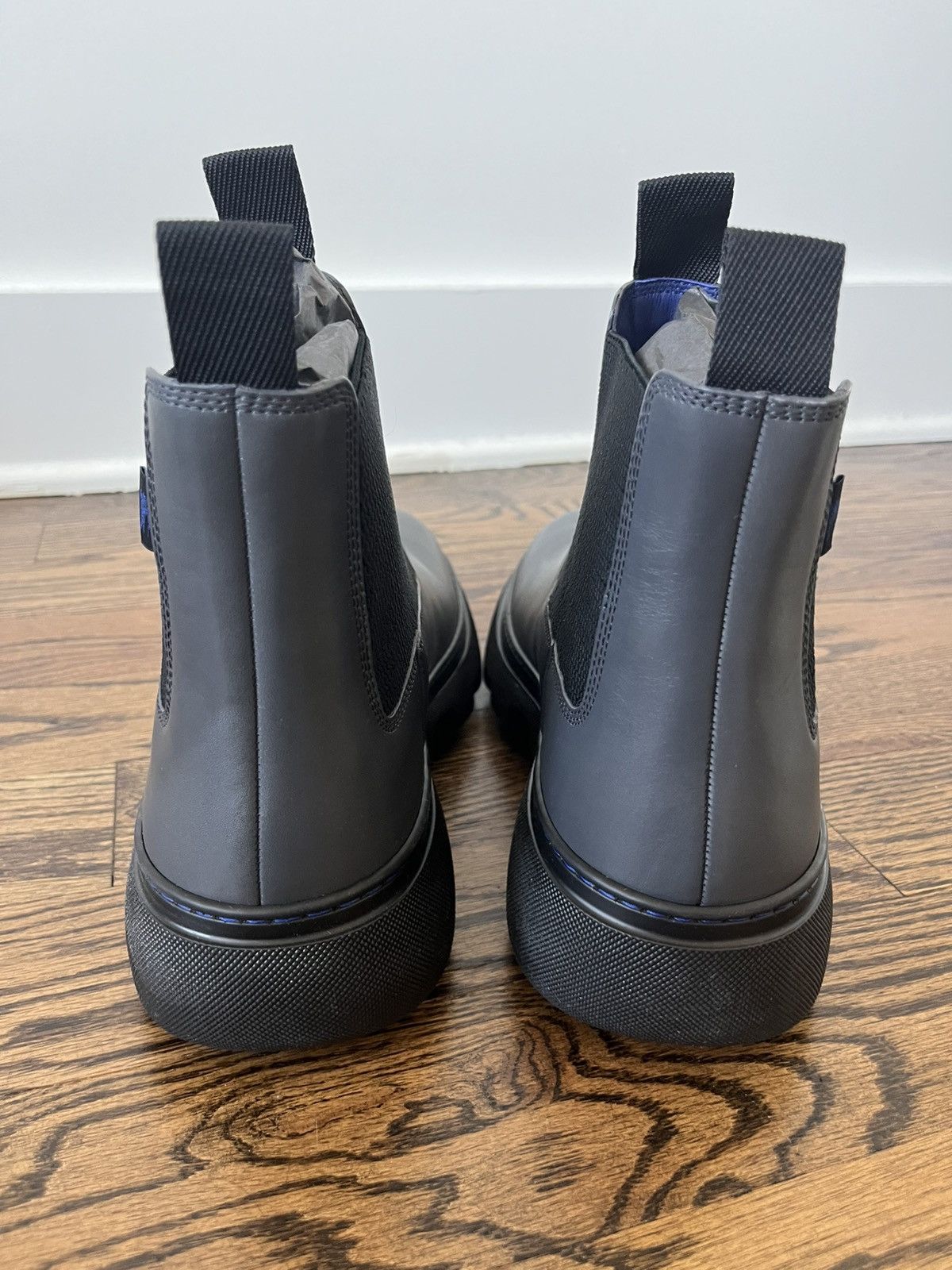 Burberry Burberry Leather Creeper Low Chelsea Boots Size US 10 / EU 43 - 13 Thumbnail