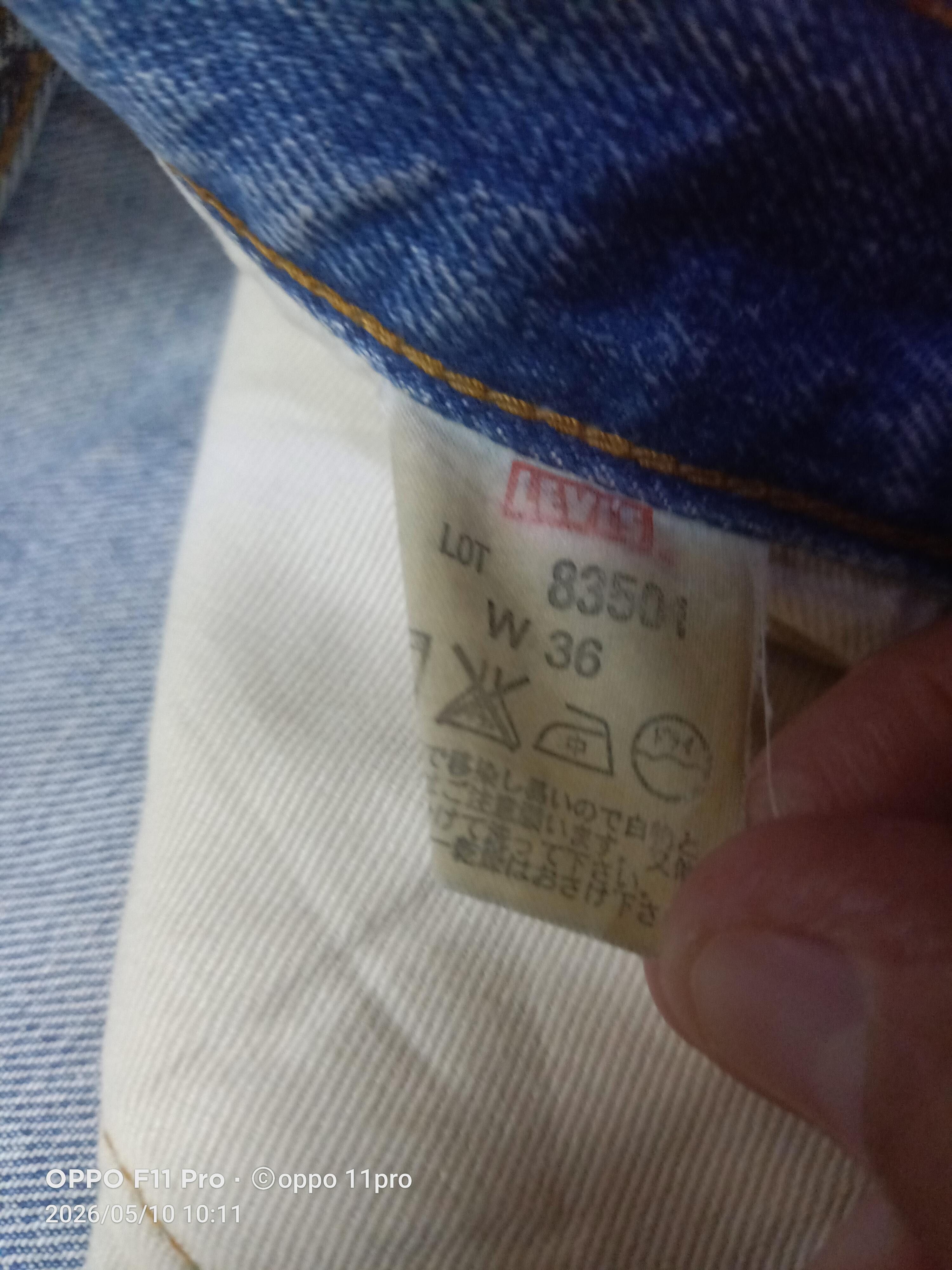 Levi's Vintage Clothing 💥Vintage 501 LVC 1983 Distressdenim Red Selvedge Denim Size US 35 - 25 Thumbnail