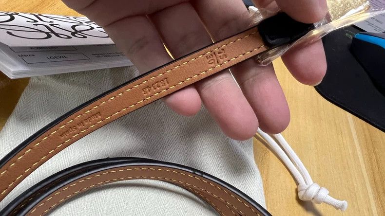 Loewe LOEWE size 75cm Amazona smooth padlock buckle belt Size ONE SIZE - 5 Thumbnail