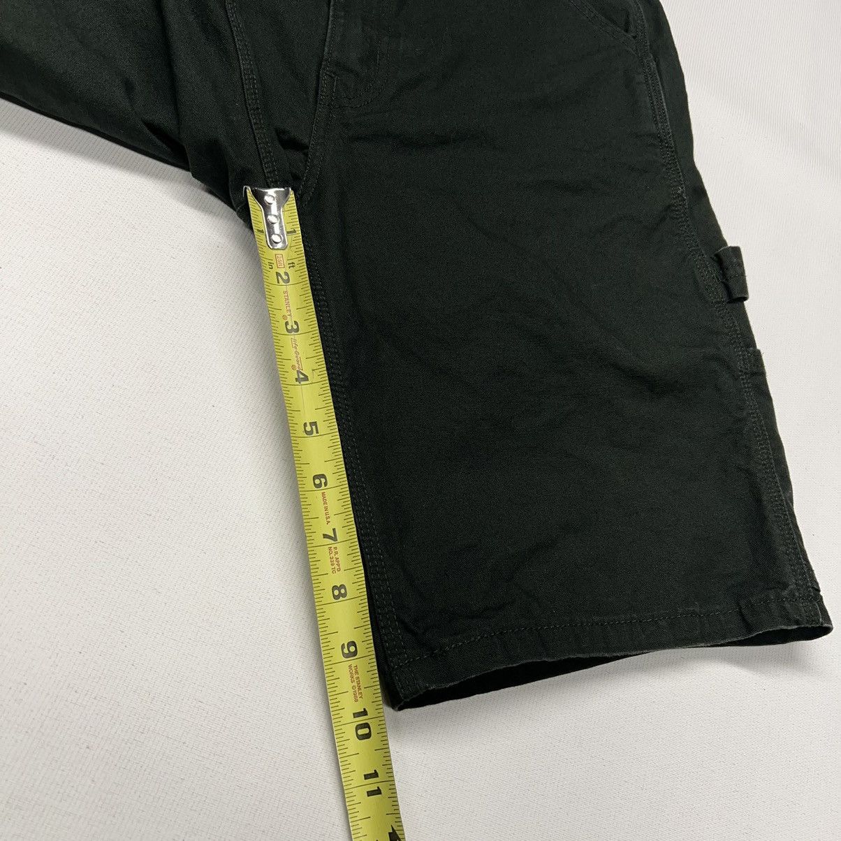 Levi's Levis Shorts Green Carpenter Chino Canvas Straight Workwear Size US 30 / EU 46 - 16 Thumbnail