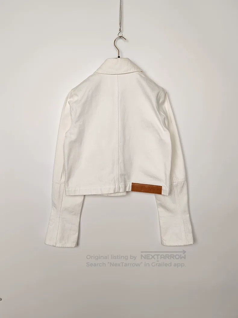 Loewe Loewe Women's Leather Patch Denim Jacket Size XXS / US 00 / IT 34 - 2 Thumbnail