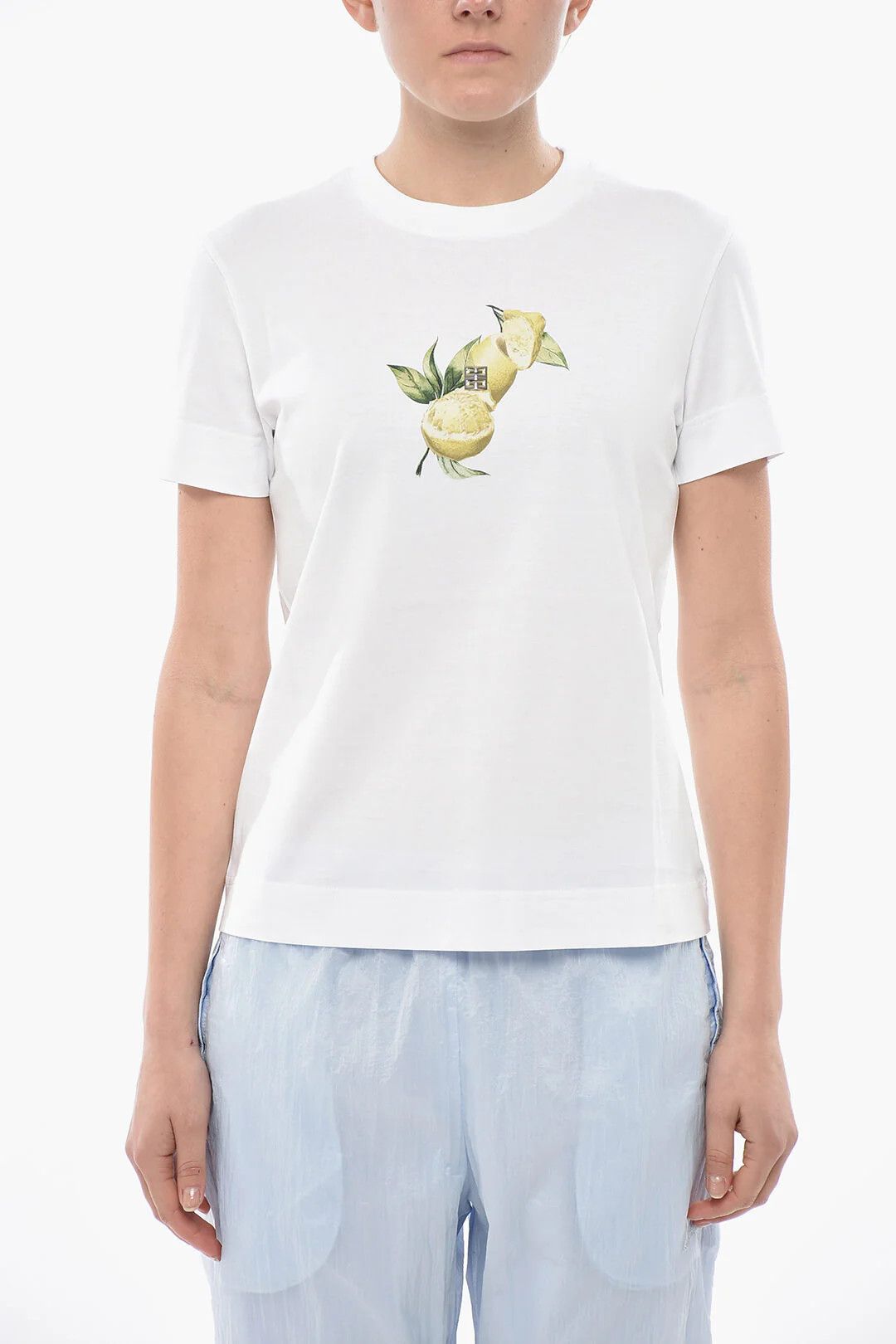 Givenchy og1mm0326 Cotton Slim-Fit T-Shirt in White Size S / US 4 / IT 40 - 1 Thumbnail
