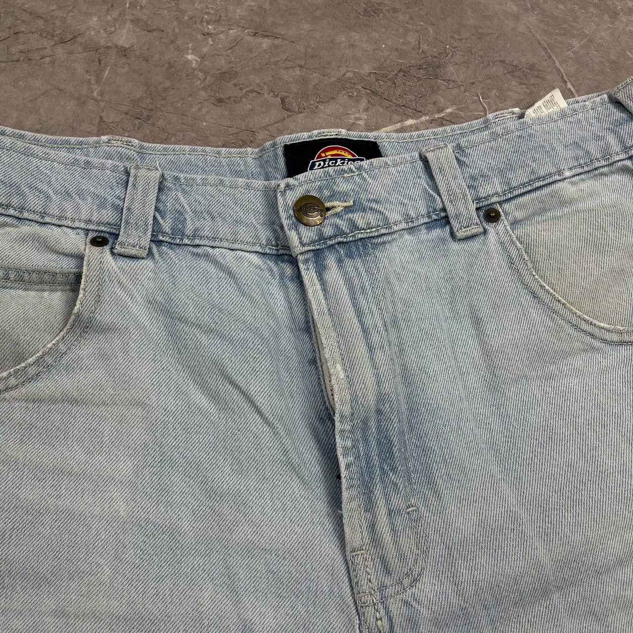 Dickies Vintage Dickies Washed Denim Blue Jeans Carpenter Y2K Baggy Size US 33 - 23 Thumbnail