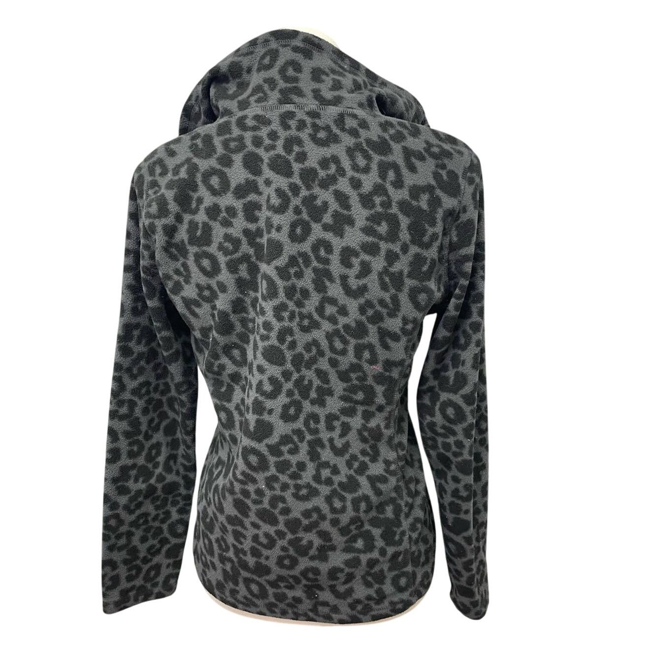 Old Navy Old Navy Womens Medium Leopard Spot Fleece Pullover Sweater Size M / US 6-8 / IT 42-44 - 4 Thumbnail