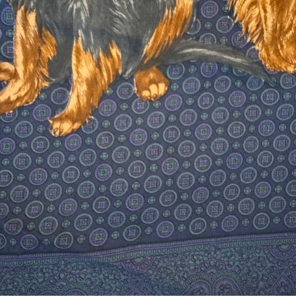 Other Vintage Italian Golden Retriever Dog Print Rectangular Silk Size ONE SIZE - 2 Thumbnail