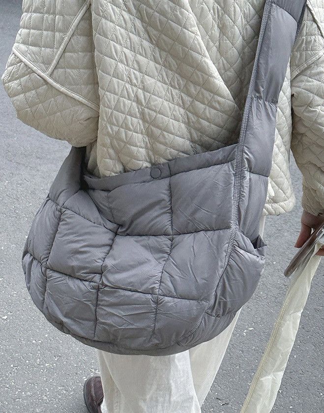 Japanese Brand × Vintage Retro y2k quilted hobo bag messenger bag Size ONE SIZE - 4 Thumbnail