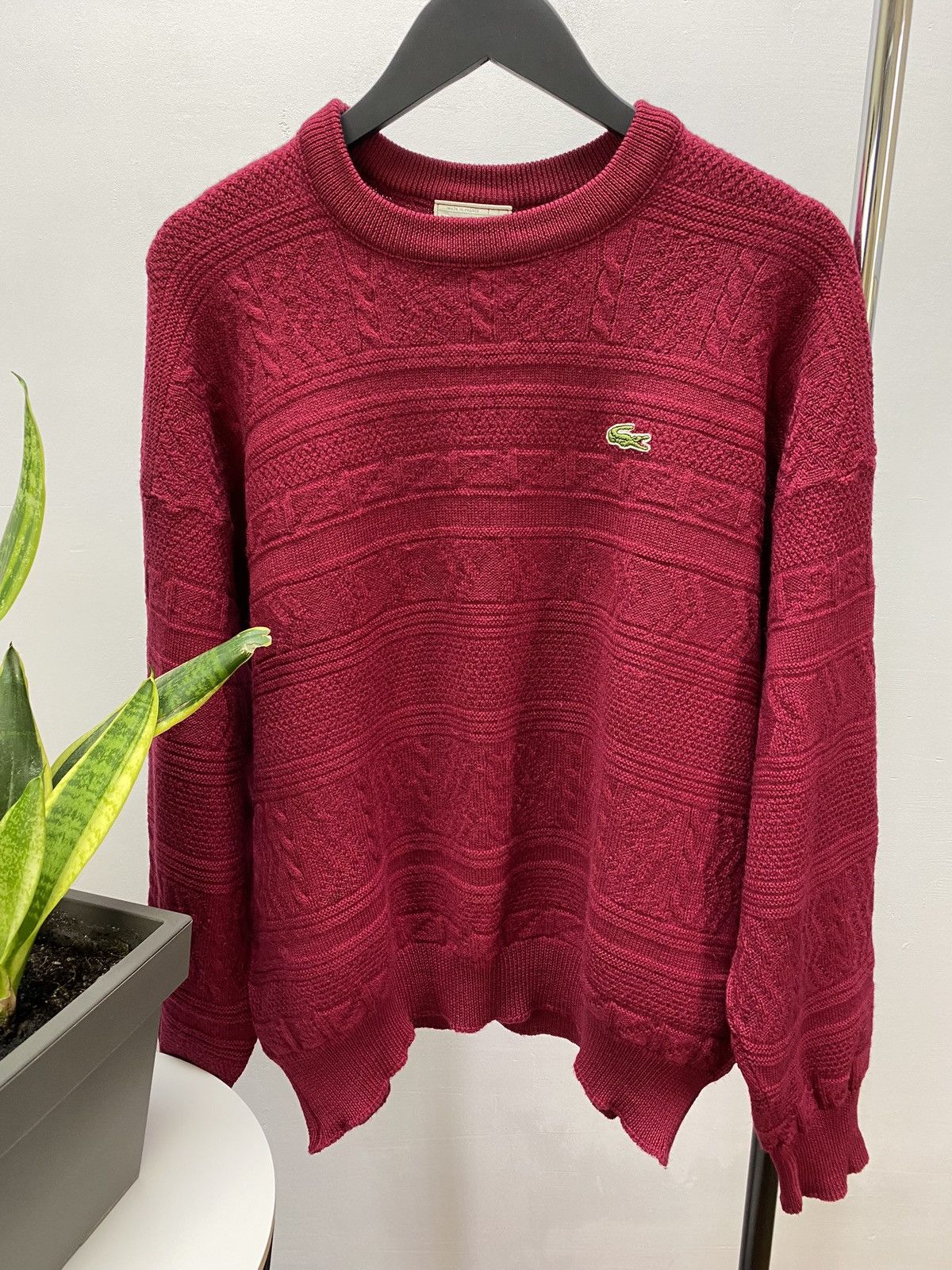 Lacoste × Vintage Chemise Lacoste Vintage Men’s Rare Wool Sweater Size US XL / EU 56 / 4 - 6 Thumbnail
