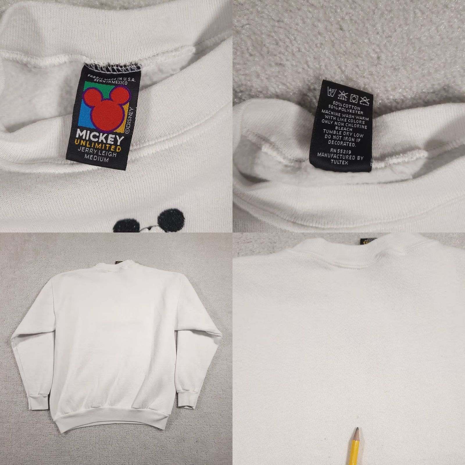 Disney VINTAGE Mickey Unlimited Sweatshirt Mens Medium Crewneck Embroidered Disney 90s Size US M / EU 48-50 / 2 - 9 Thumbnail